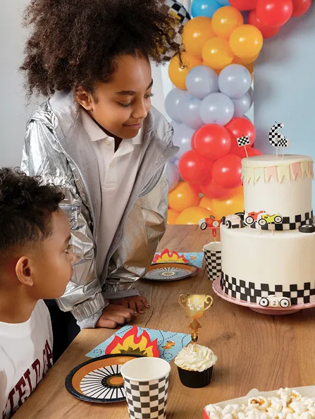 Cupcake toppers race auto's feest deco taart cupcake cake