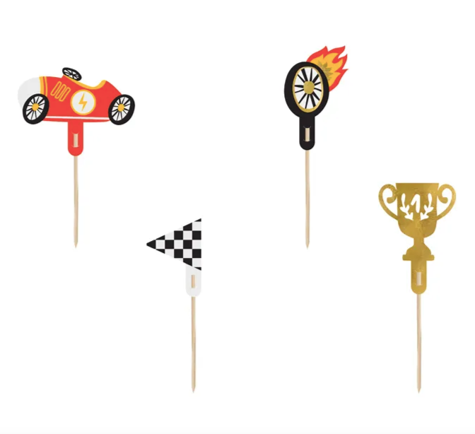 Cupcake toppers race auto's feest deco taart cupcake cakecupcake toppers auto race auto feest deco cake cupcakes taart