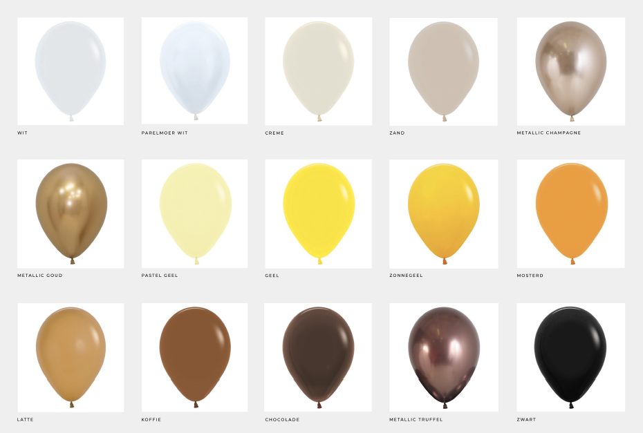 ballonnen ballon kleuren deco decoratie DIY doe het zelf ballonslinger ballonnenboog eigen kleuren kies zelf studio viertien