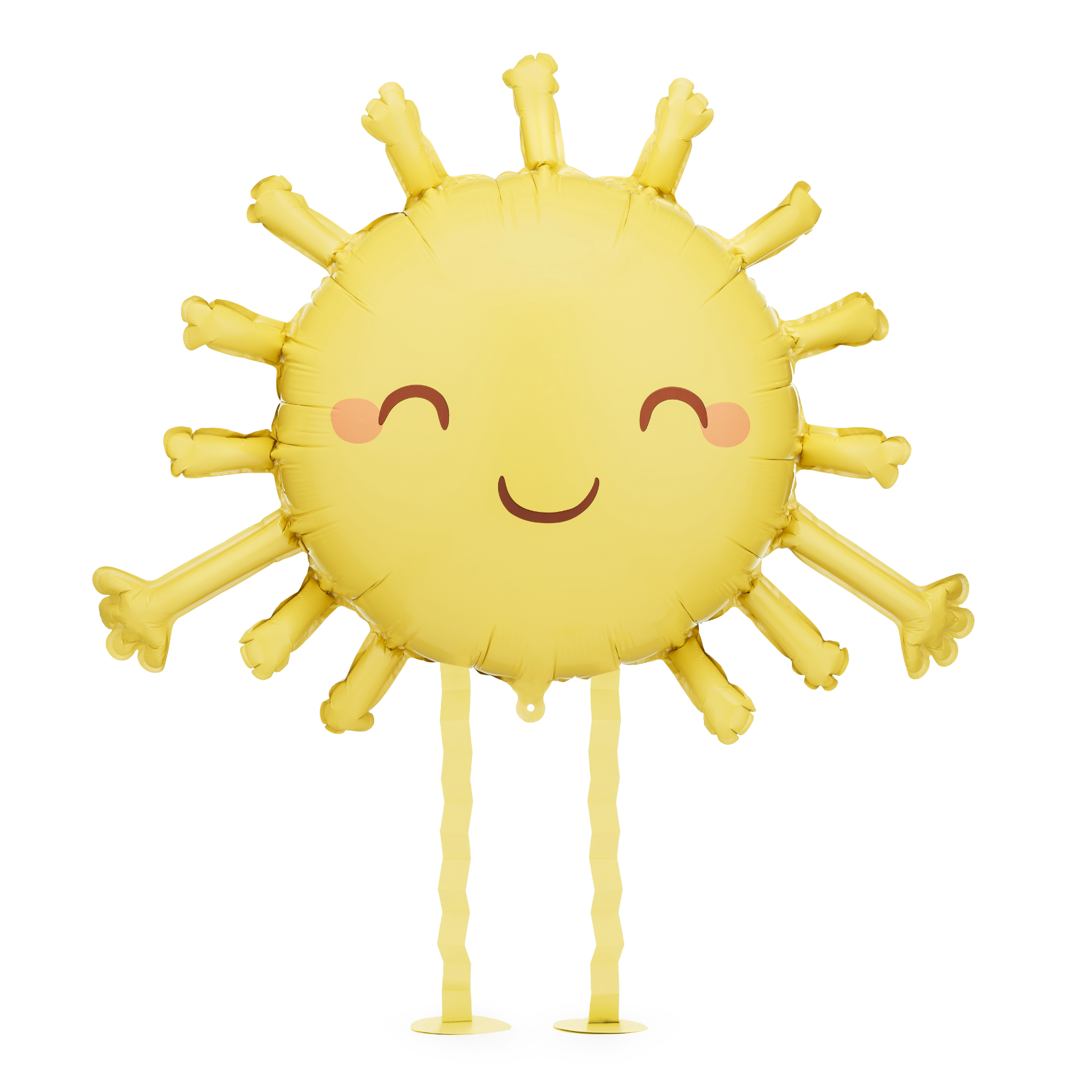 XL Folieballon zon geel lach feest deco verjaardag zomer lente