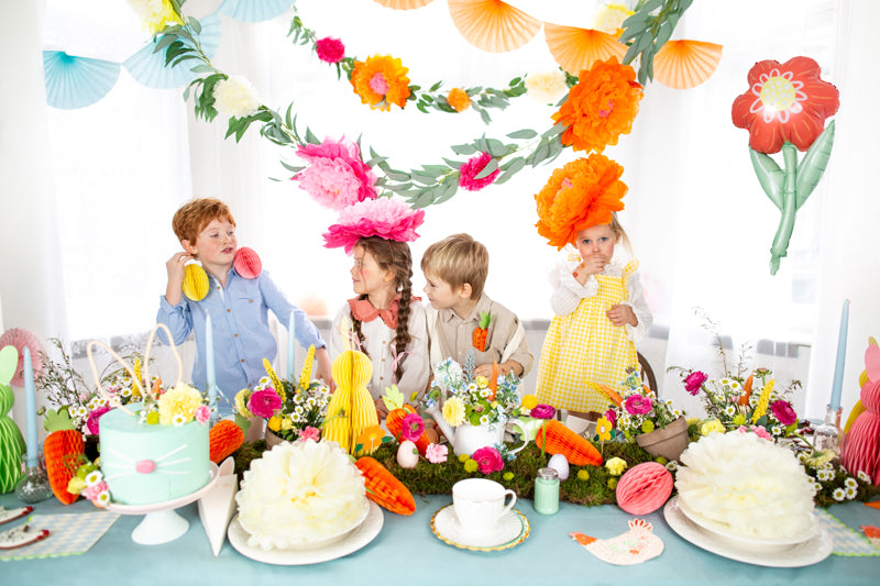 Honeycomb wortel konijnen peter rabbit pieter konijn pasen deco feest verjaardag