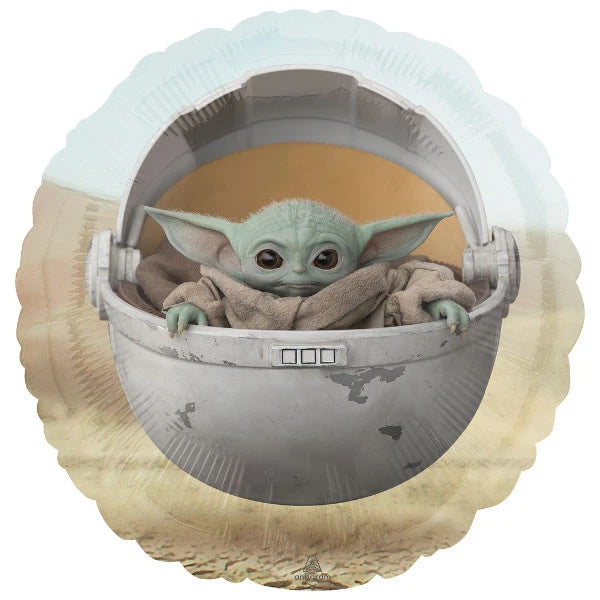 baby yoda mandalorian star wars folieballon ballon feest deco decoratie feestversiering verjaardagdecoratie