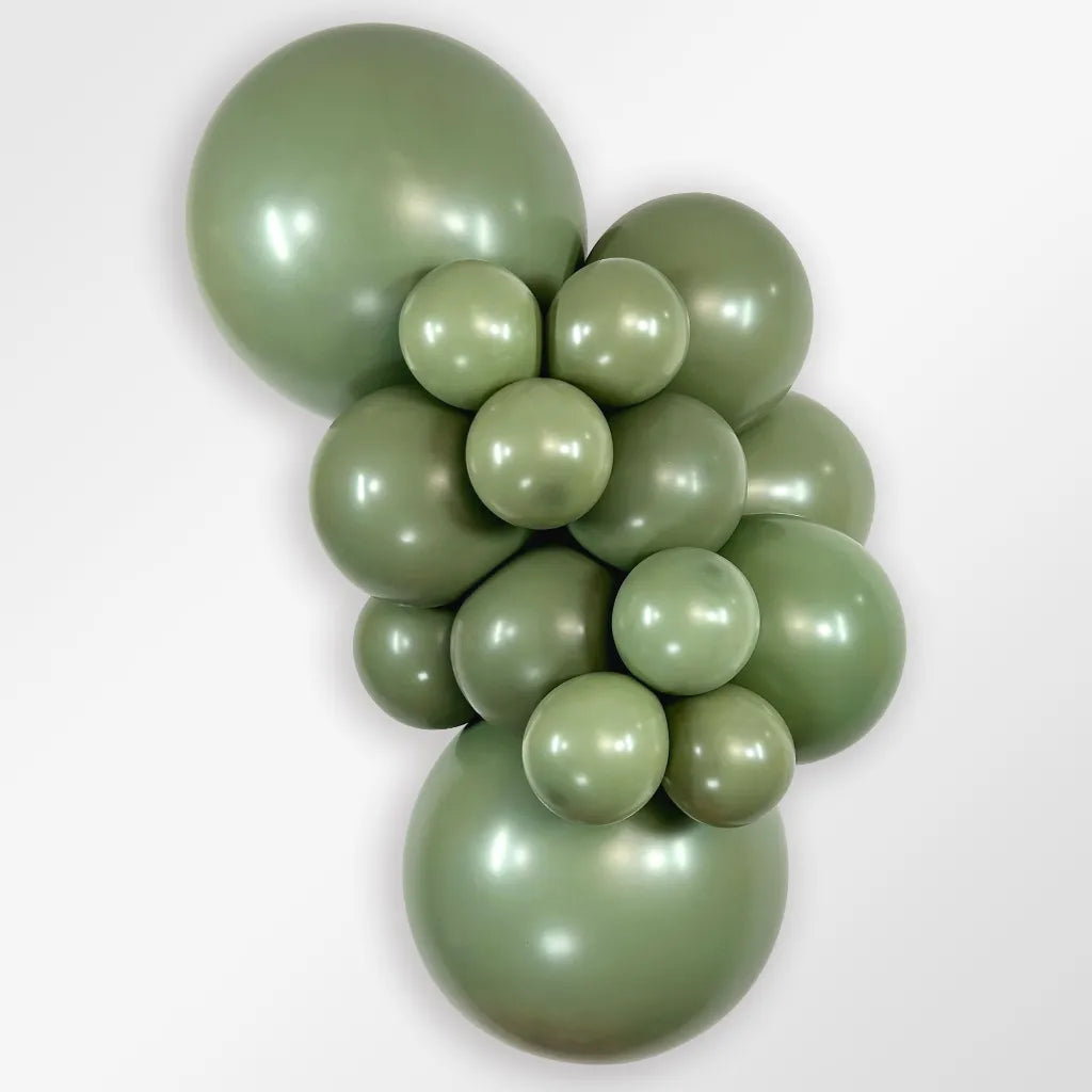 ballon eucalyptus olijf groen ballonnen feest deco decoratie