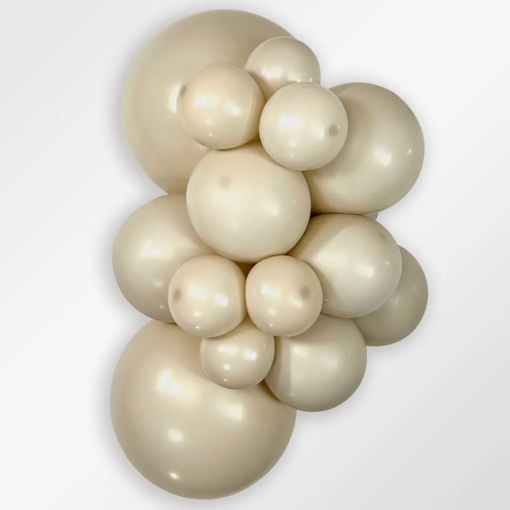 ballon zand ecru beige ballonnen feest deco decoratie verjaardag