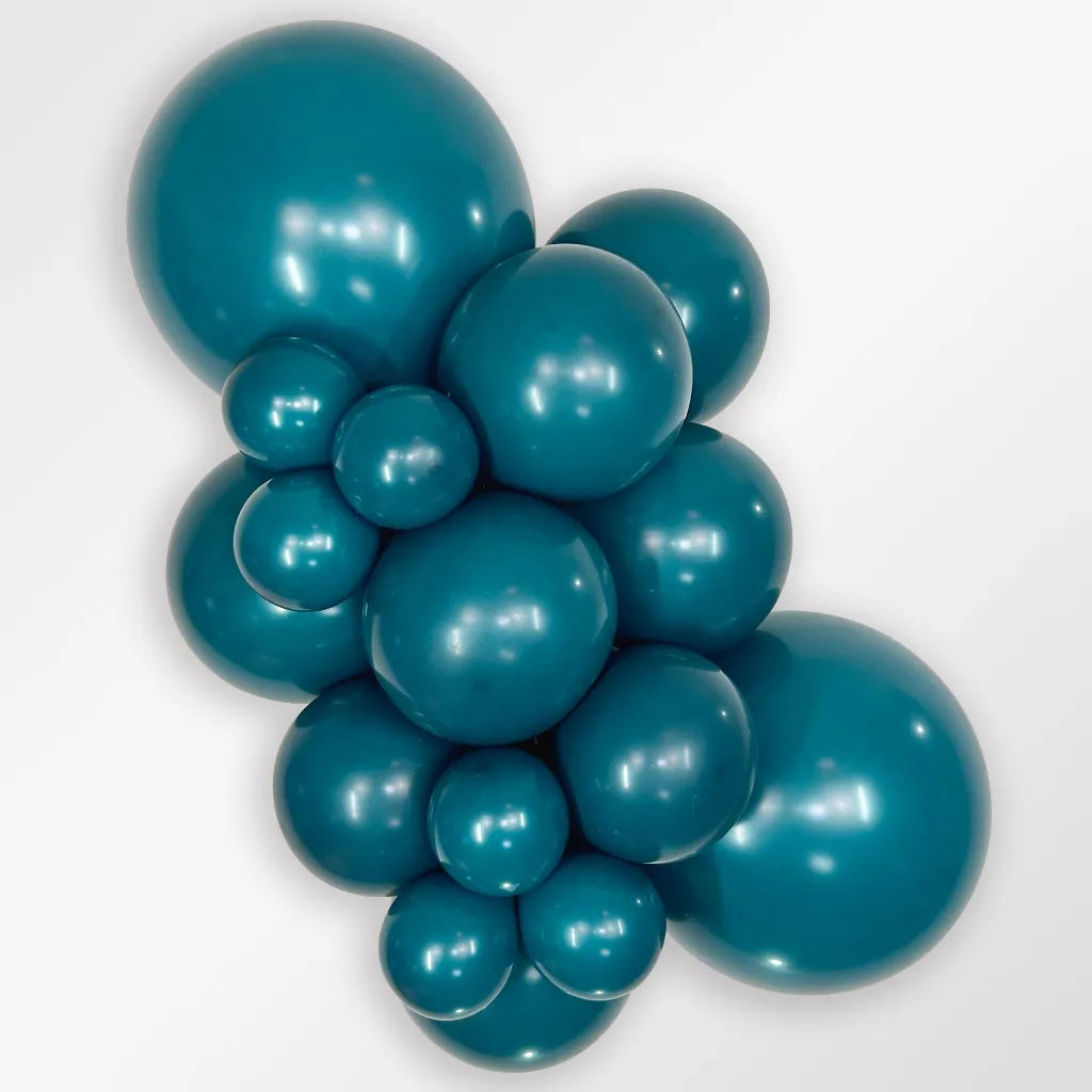 ballonnen petrol blauw deco decoratie feest verjaardag ballon