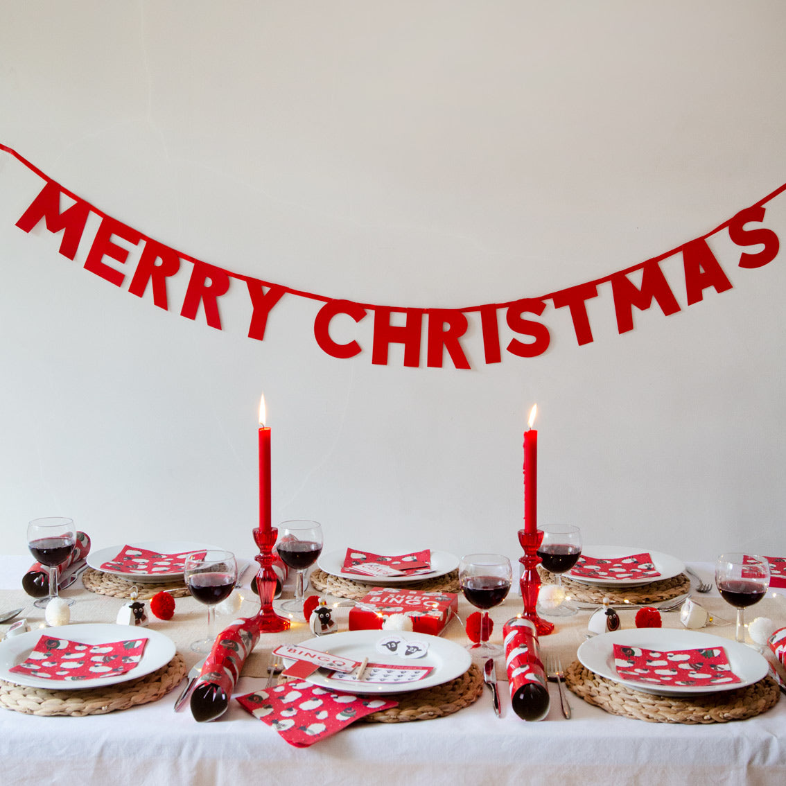 Servetten Kerstschaapjes - 20 stuks