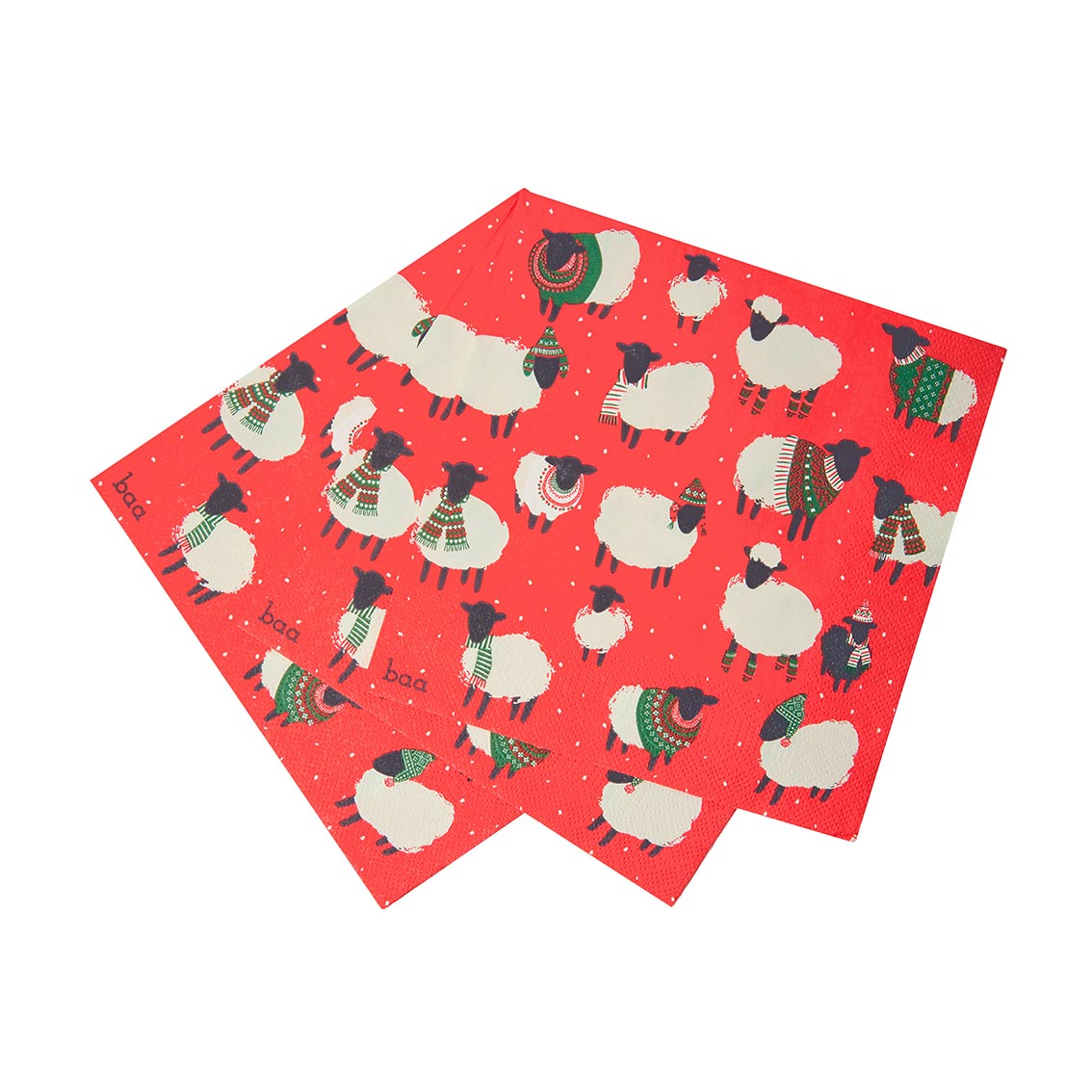 Servetten Kerstschaapjes - 20 stuks