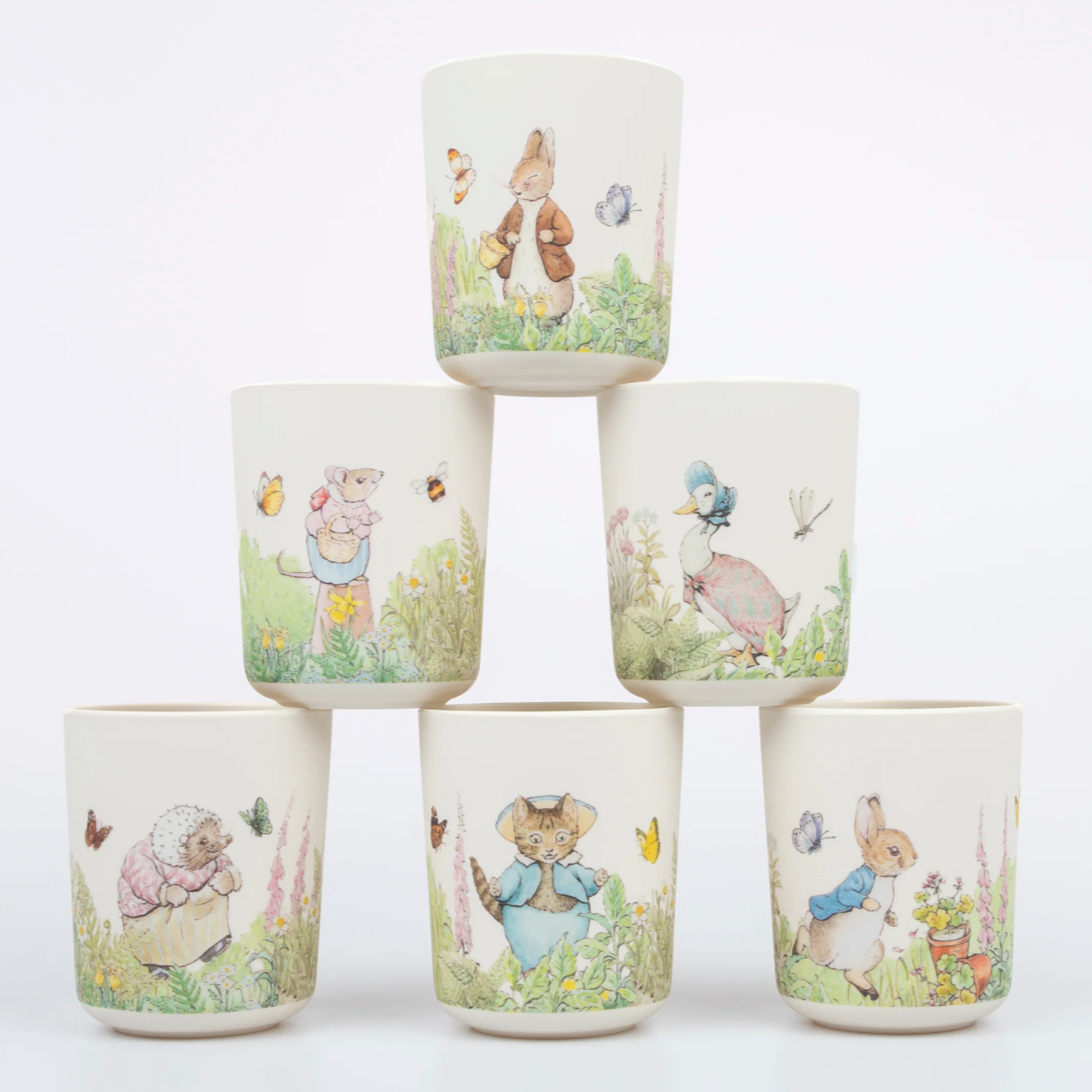 bekers melamine herbruikbaar pieter konijn peter rabbit feest deco verjaardag baby cadeau