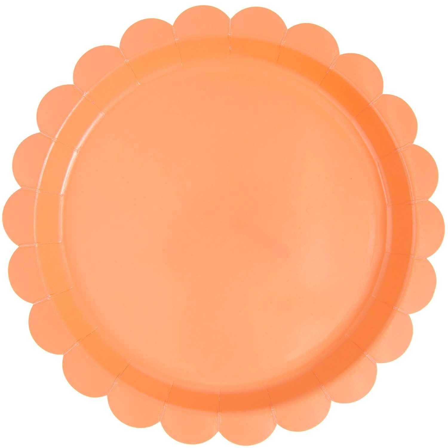 bord neon oranje feest deco decoratie