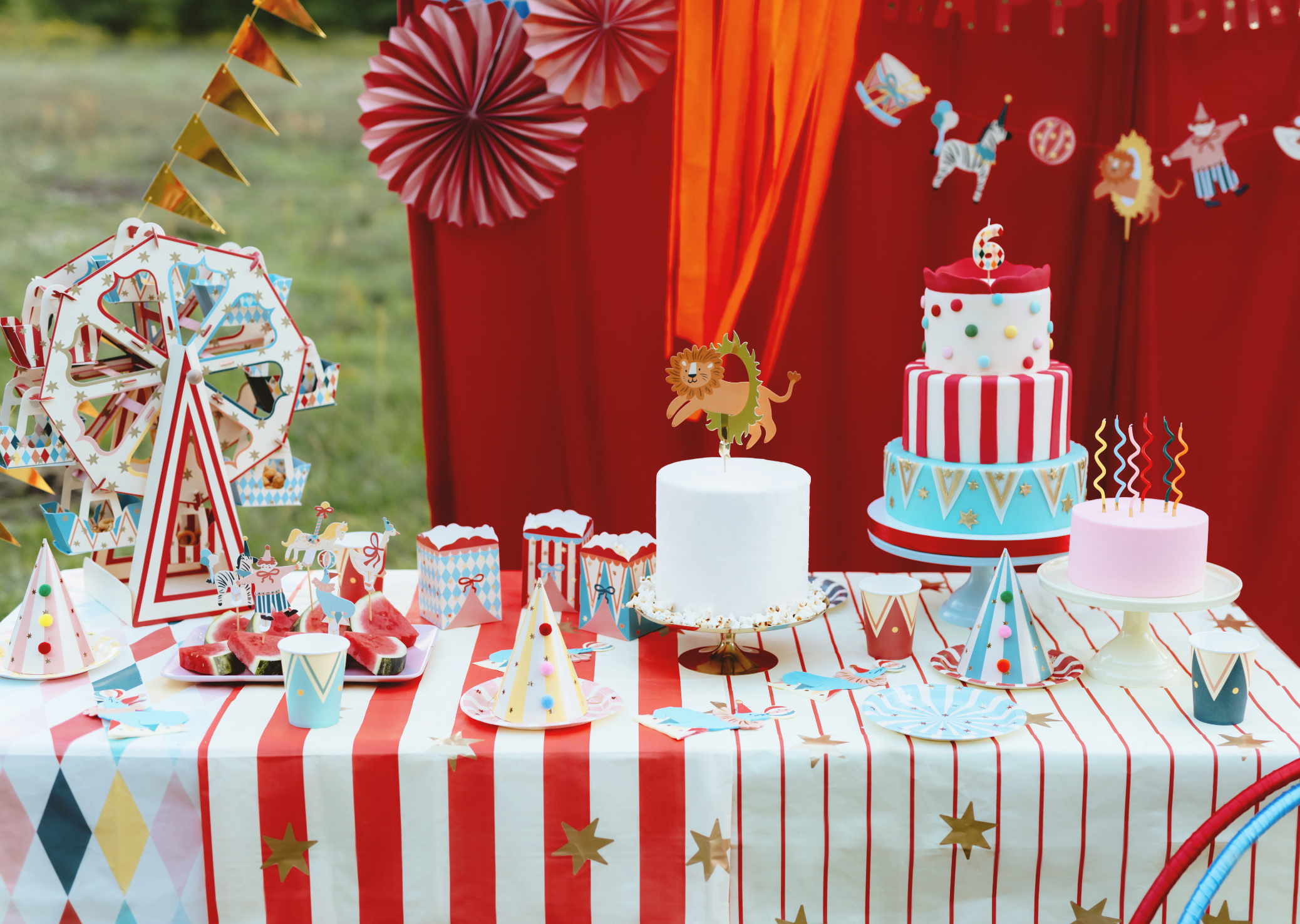 circus feest decoratie kleurrijk feest verjaardag deco decoratie