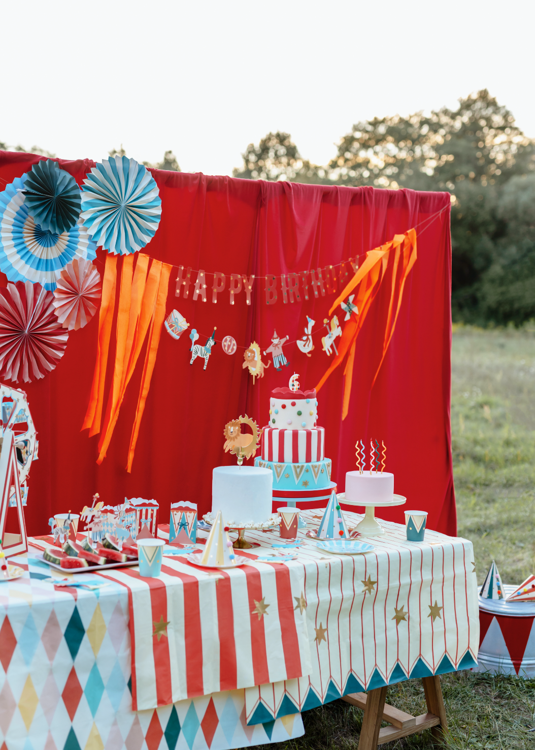 circus feest decoratie kleurrijk feest verjaardag deco decoratie