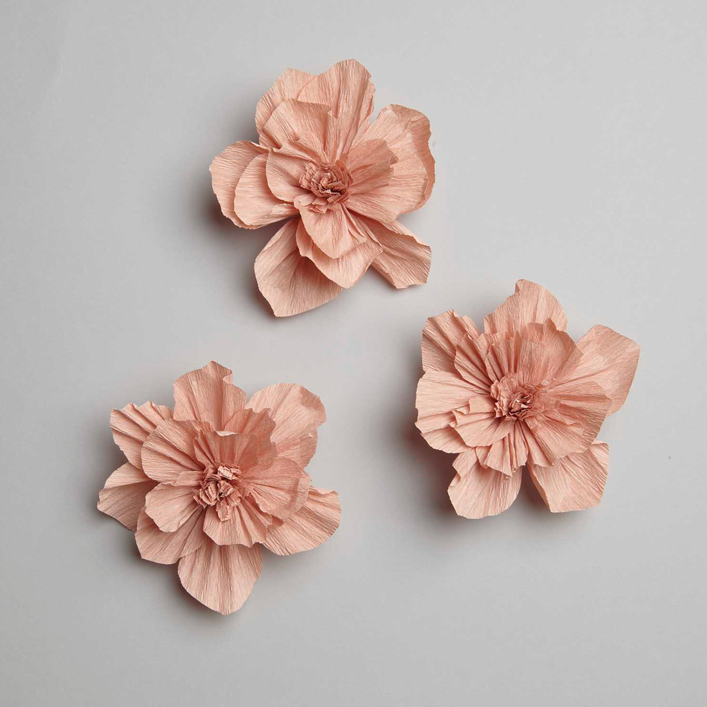 crepe papieren bloemen terracotta bloesem feest decoratie kinderkamer
