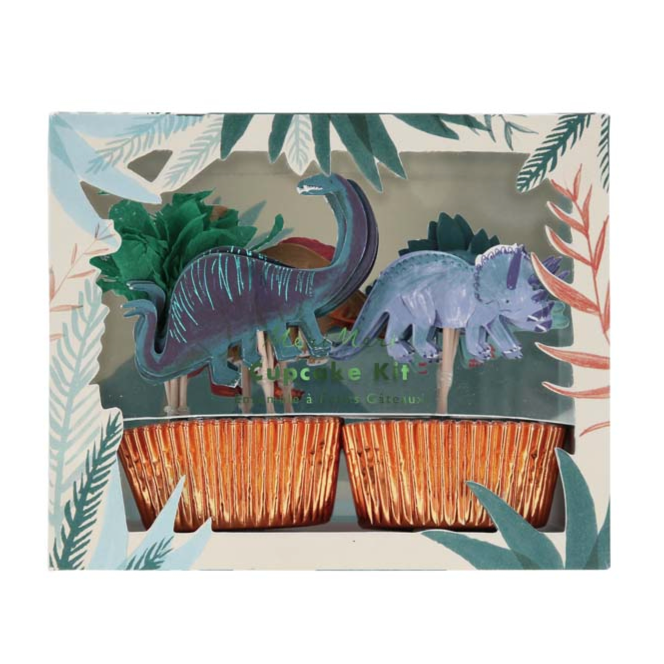 cupcake kit dino dinosaurus feest deco decoratie verjaardag