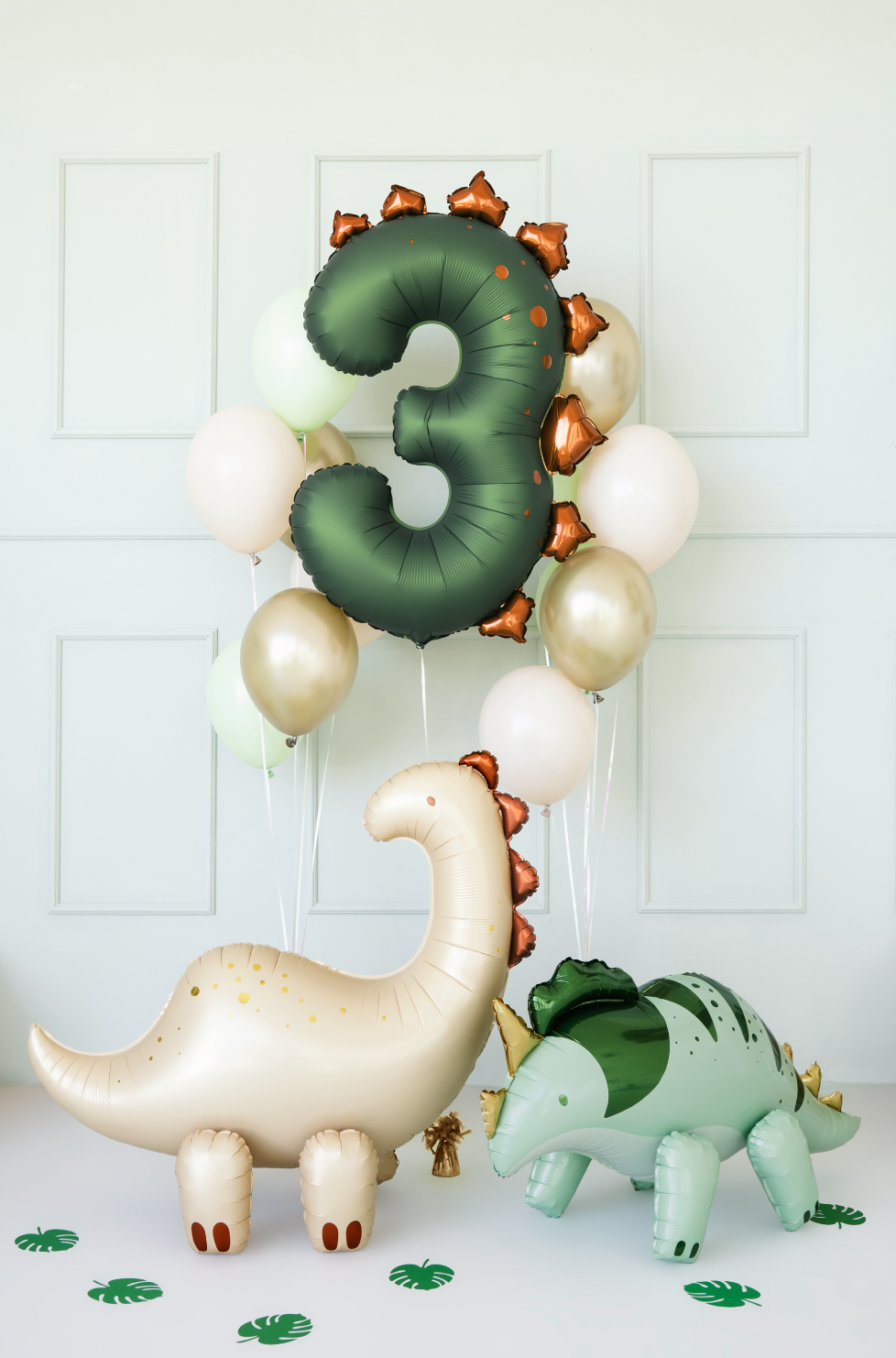 dino cijferballon feeestversiering verjaardag dinosaurus
