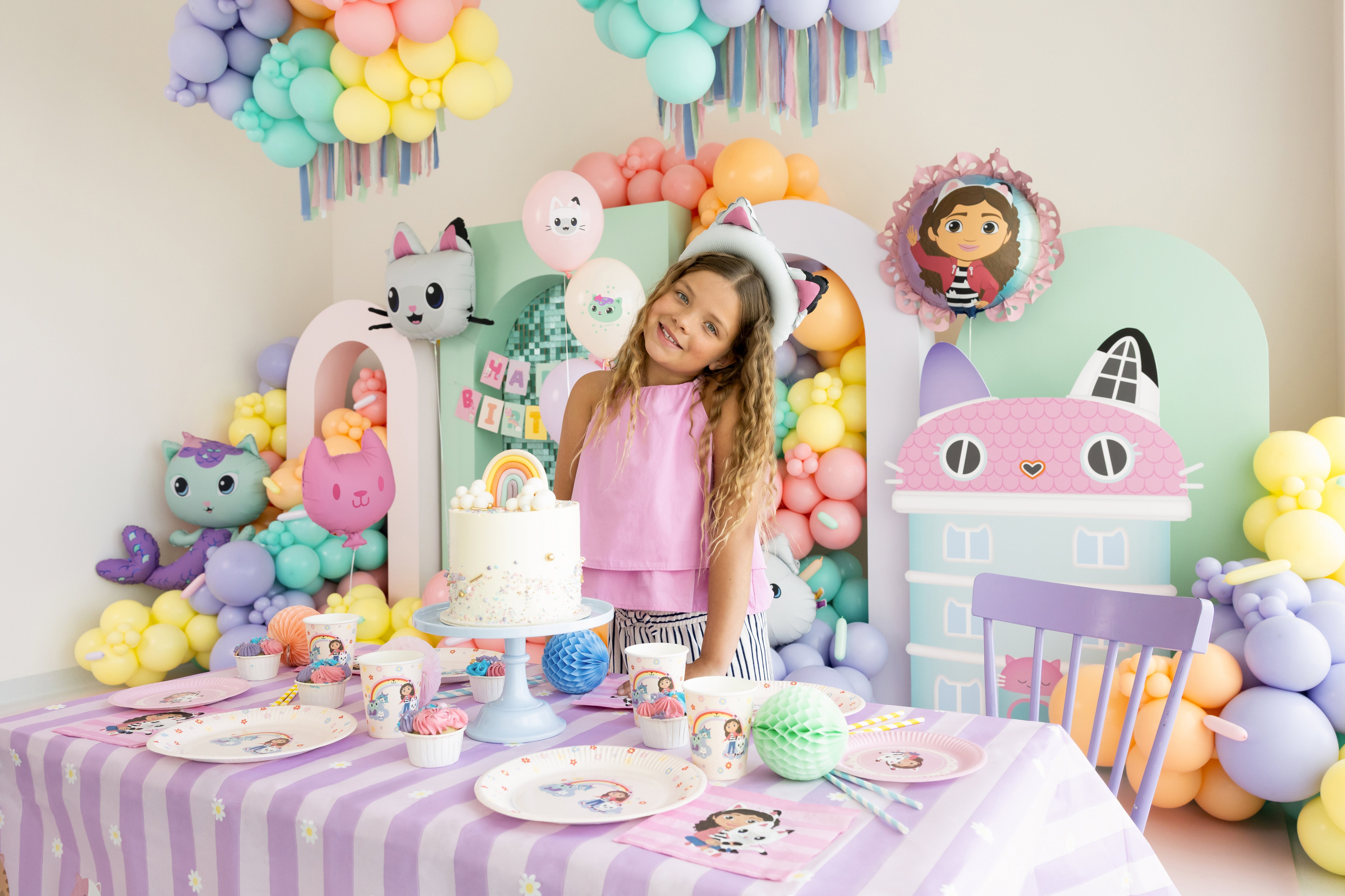 fabby's dollhouse poppenhuis folieballon ballon feest deco decoratie verjaardag
