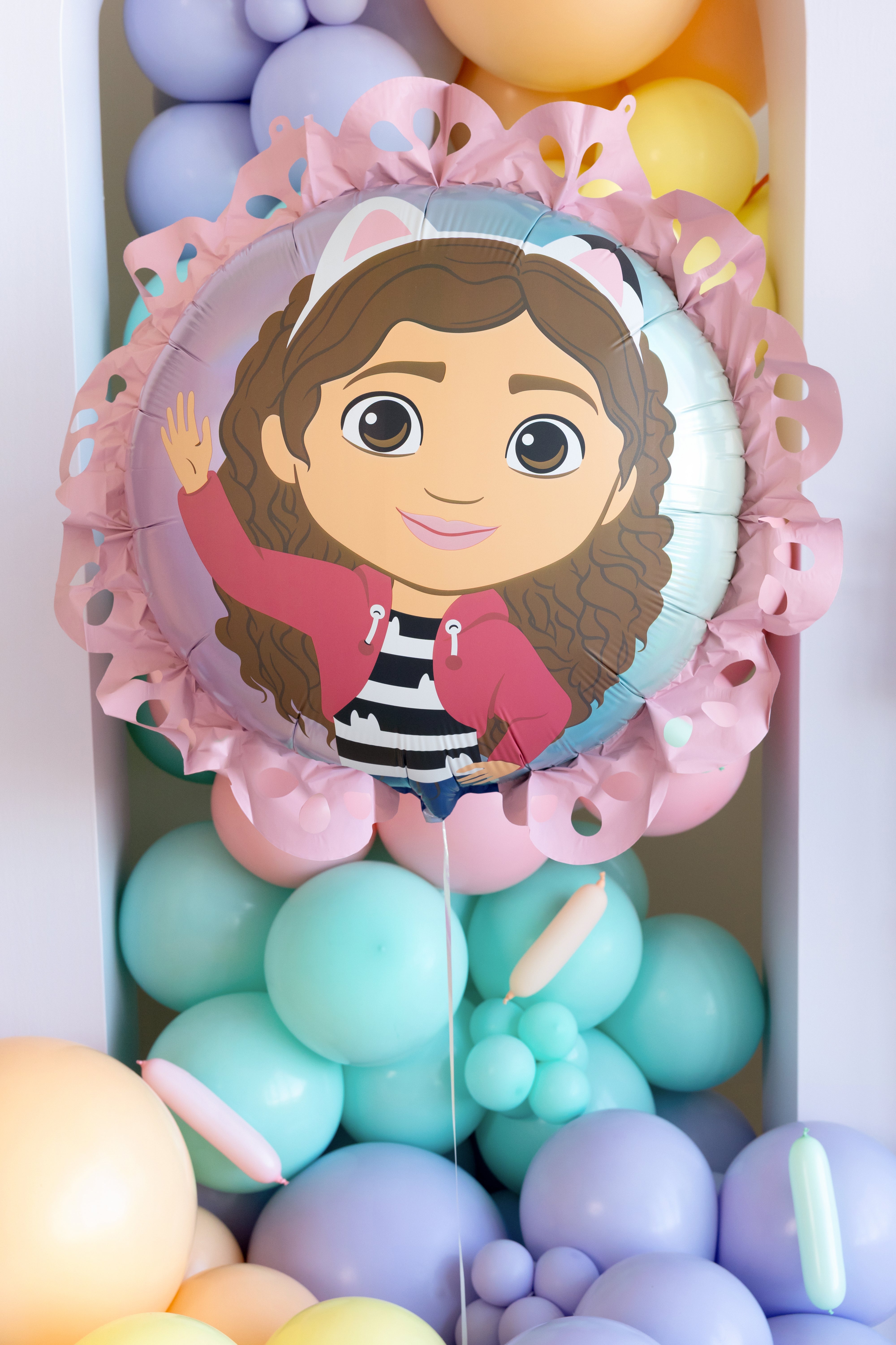 fabby's dollhouse poppenhuis folieballon ballon feest deco decoratie verjaardag