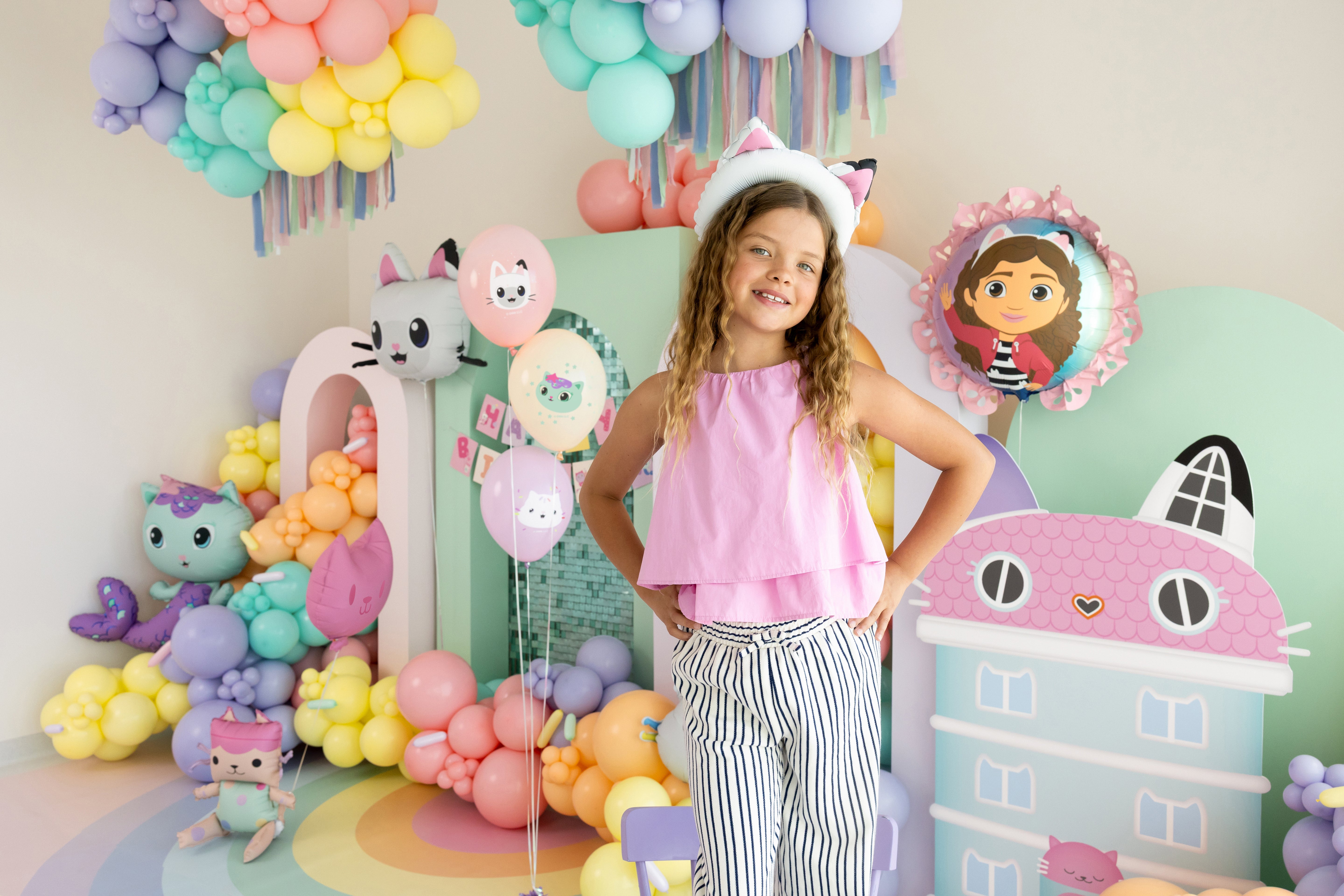 fabby's dollhouse poppenhuis folieballon ballon feest deco decoratie verjaardag