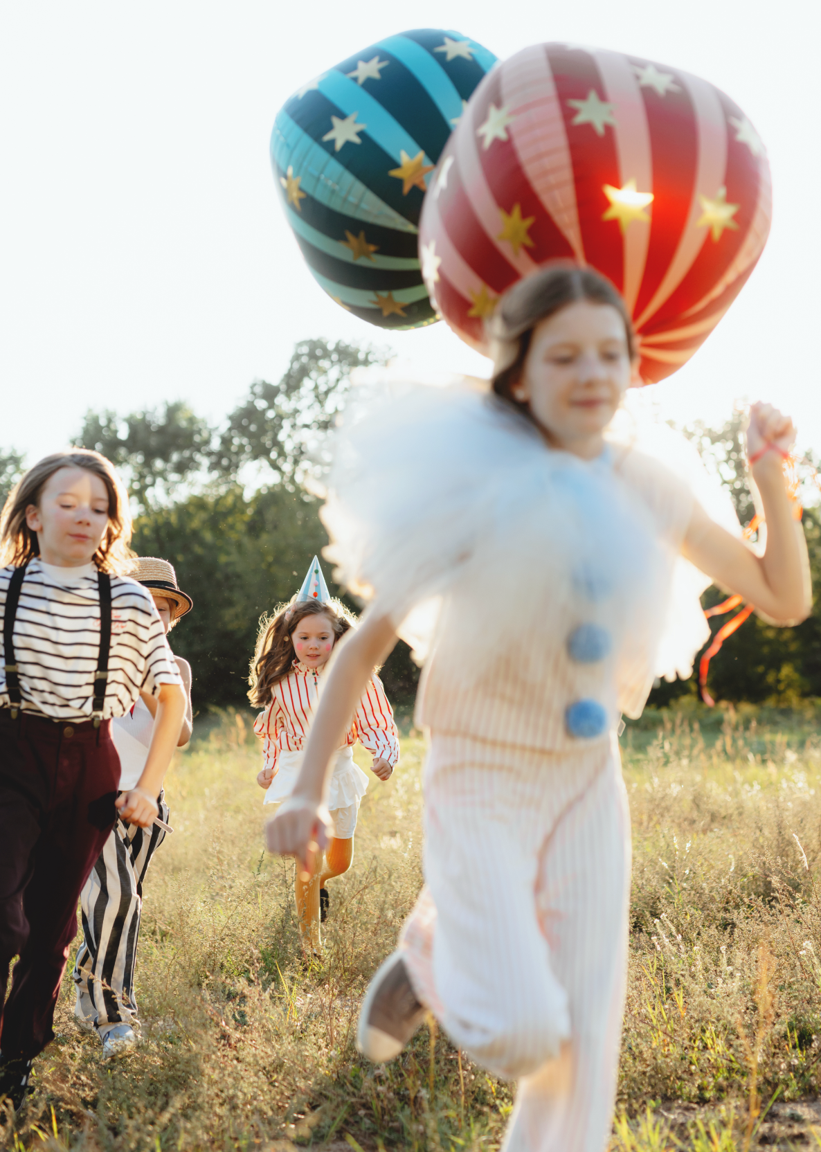 folieballon groen bal sterren feest deco decoratie circus feest magie verjaardag thema