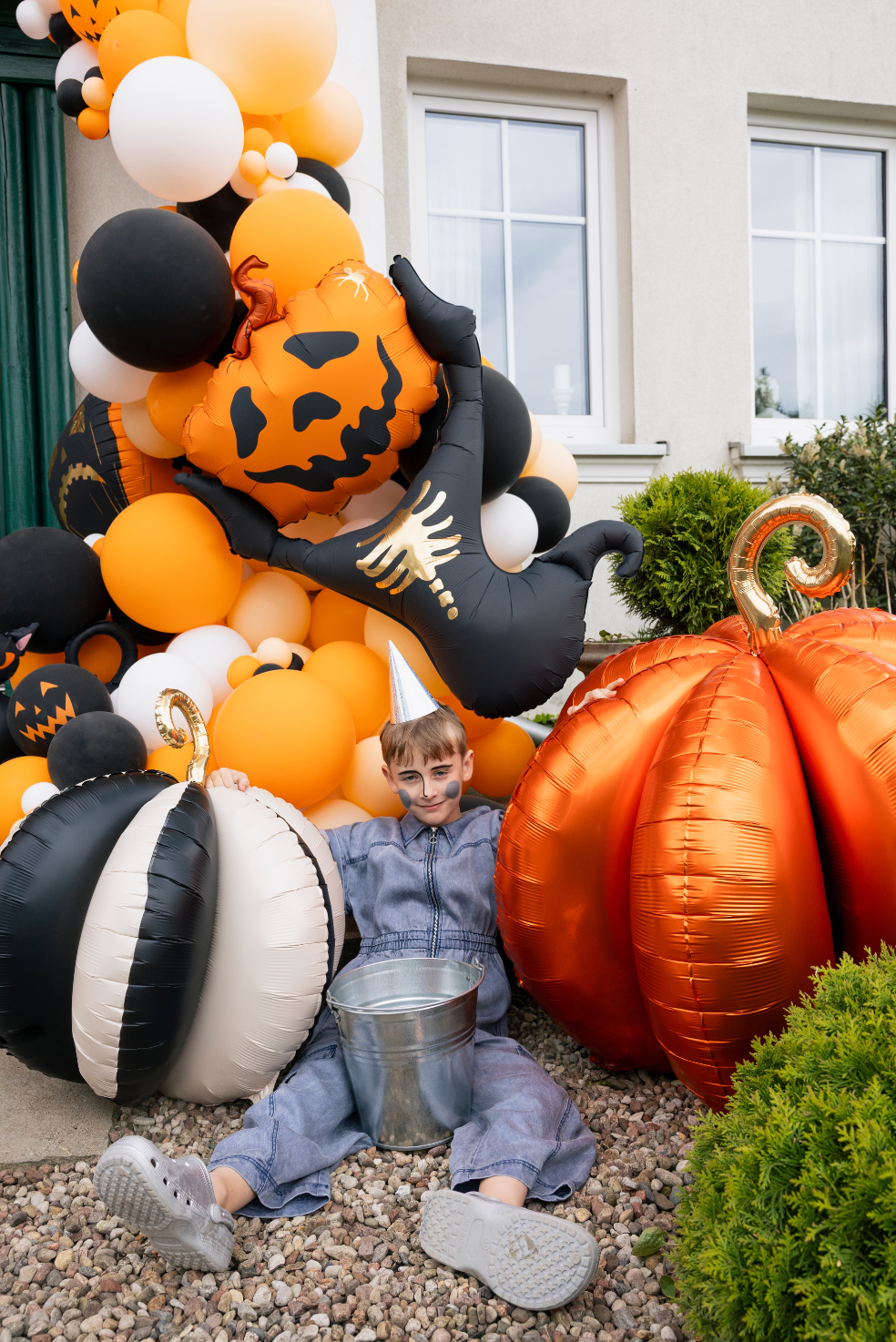 folieballon pompoen halloween herfst feest deco decoratie