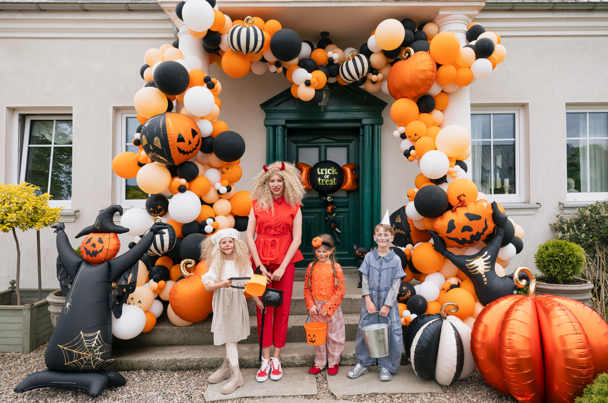 folieballon pompoen halloween herfst feest deco decoratie