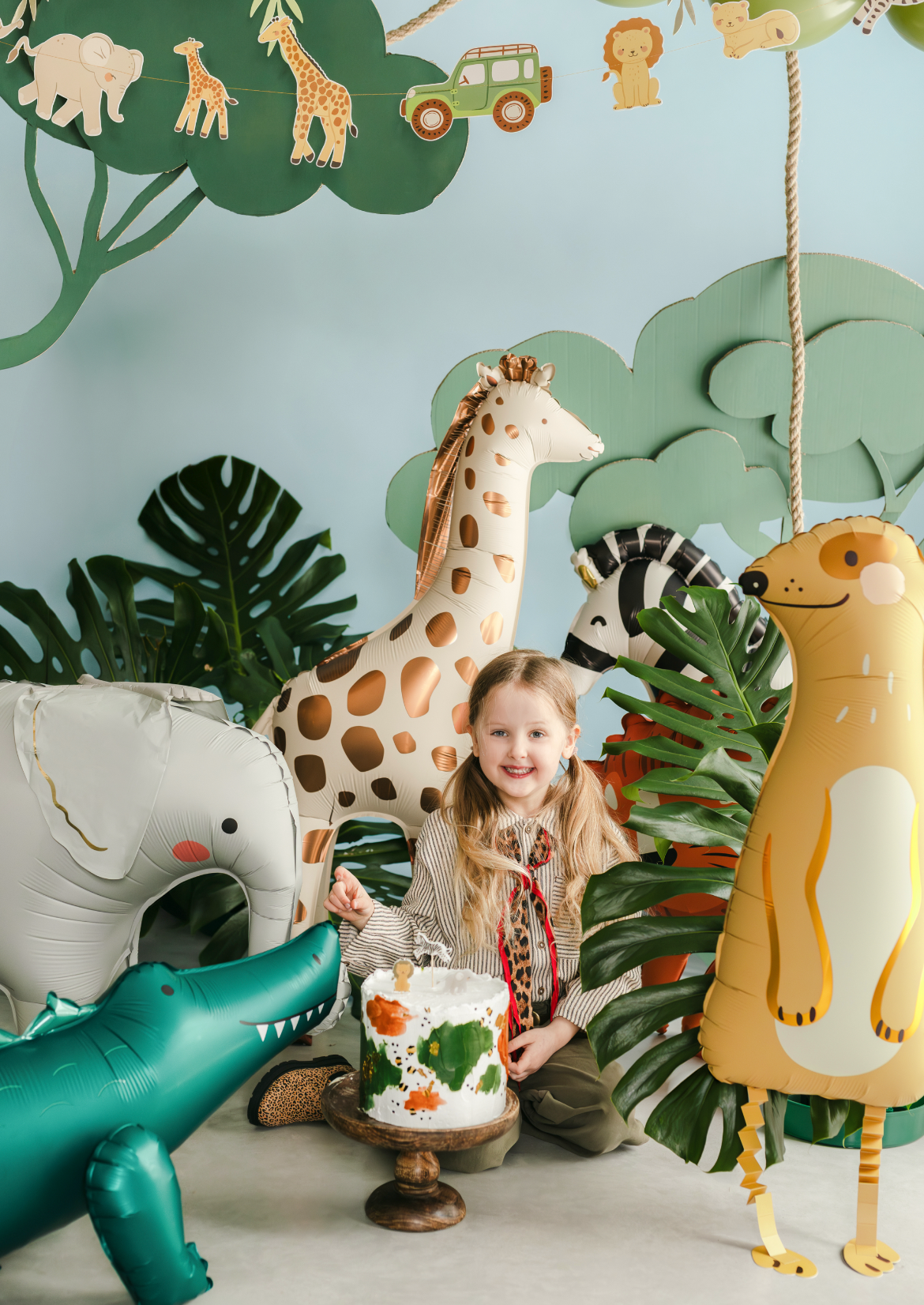 folieballon stokstaartje meerkat dieren jungle feest deco decoratie verjaardag