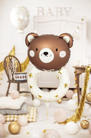Folieballon beer rammelaar baby gender reveal babyborrel babyshower baby feest deco decoratie
