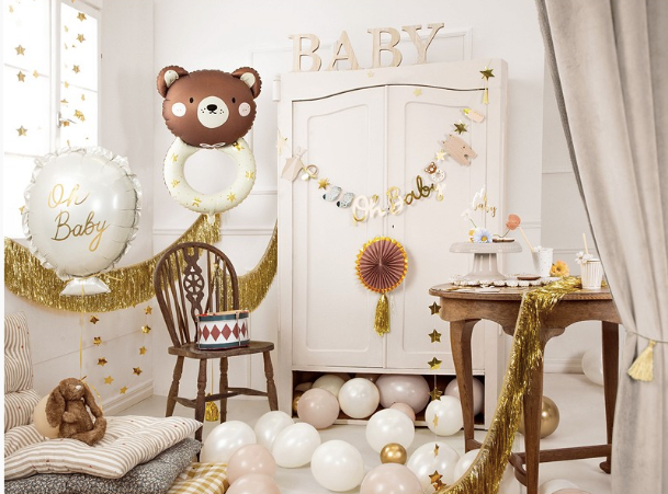 Folieballon beer rammelaar baby gender reveal babyborrel babyshower baby feest deco decoratie