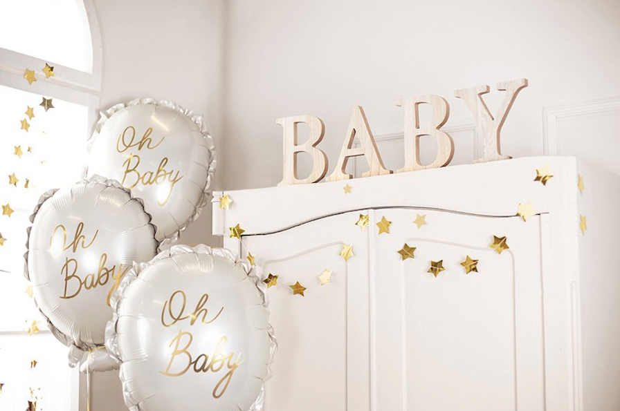 Oh baby ballon Folieballon gender reveal babyborrel babyshower baby feest deco decoratie