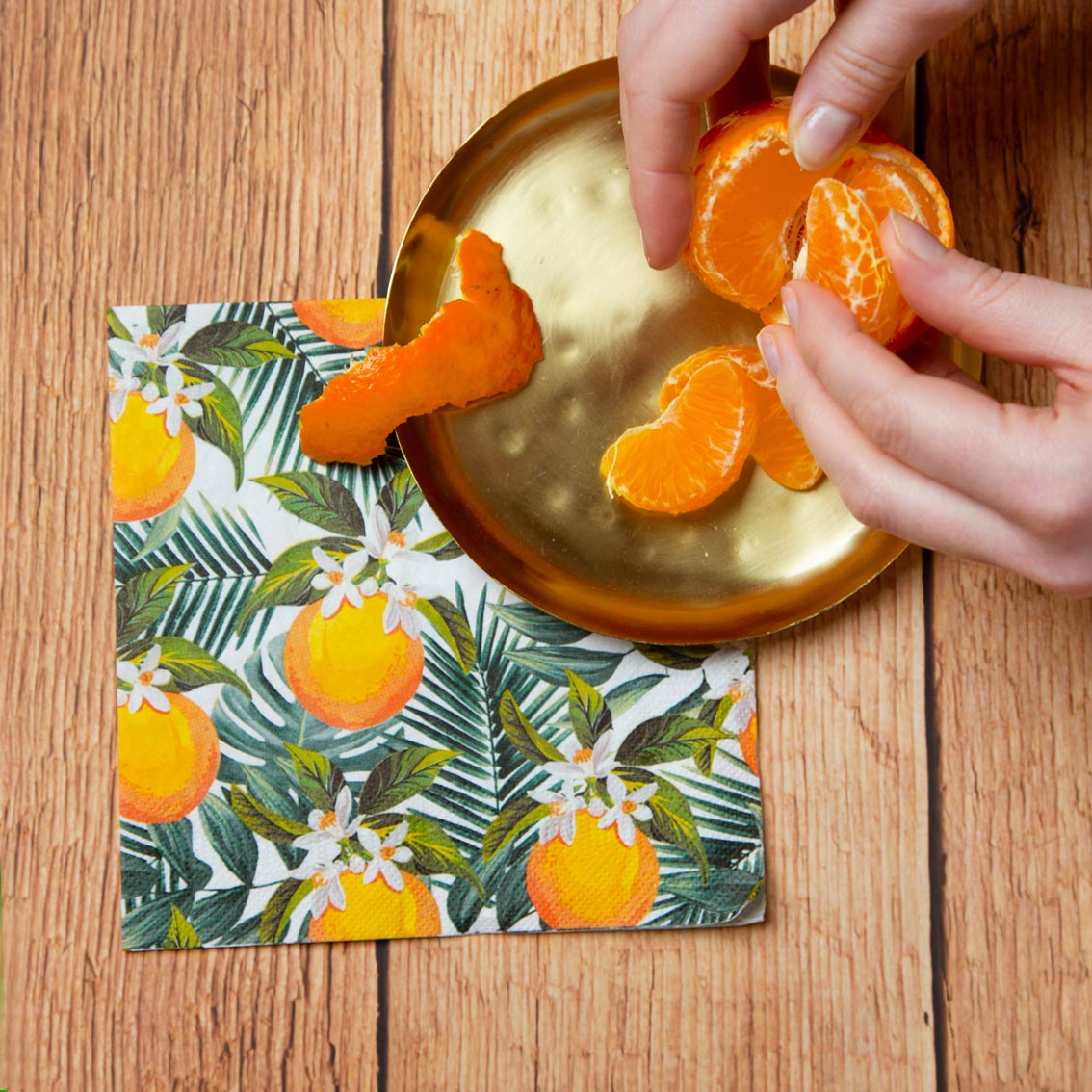 servetten citrus aperol spritz feest decoratie verjaardag zomer lente