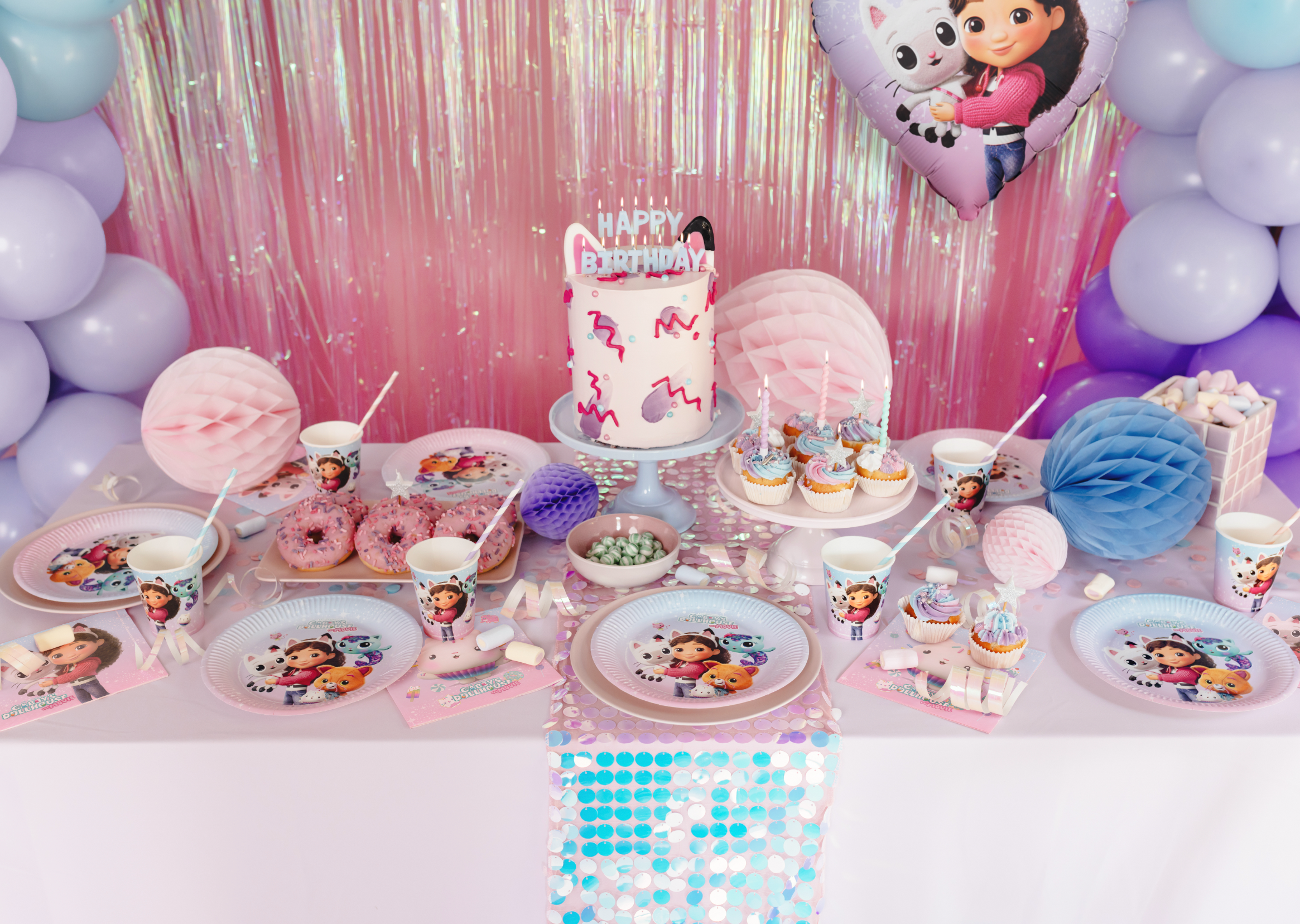 gabby's dollhouse poppenhuis feest servetten verjaardag deco decoratie