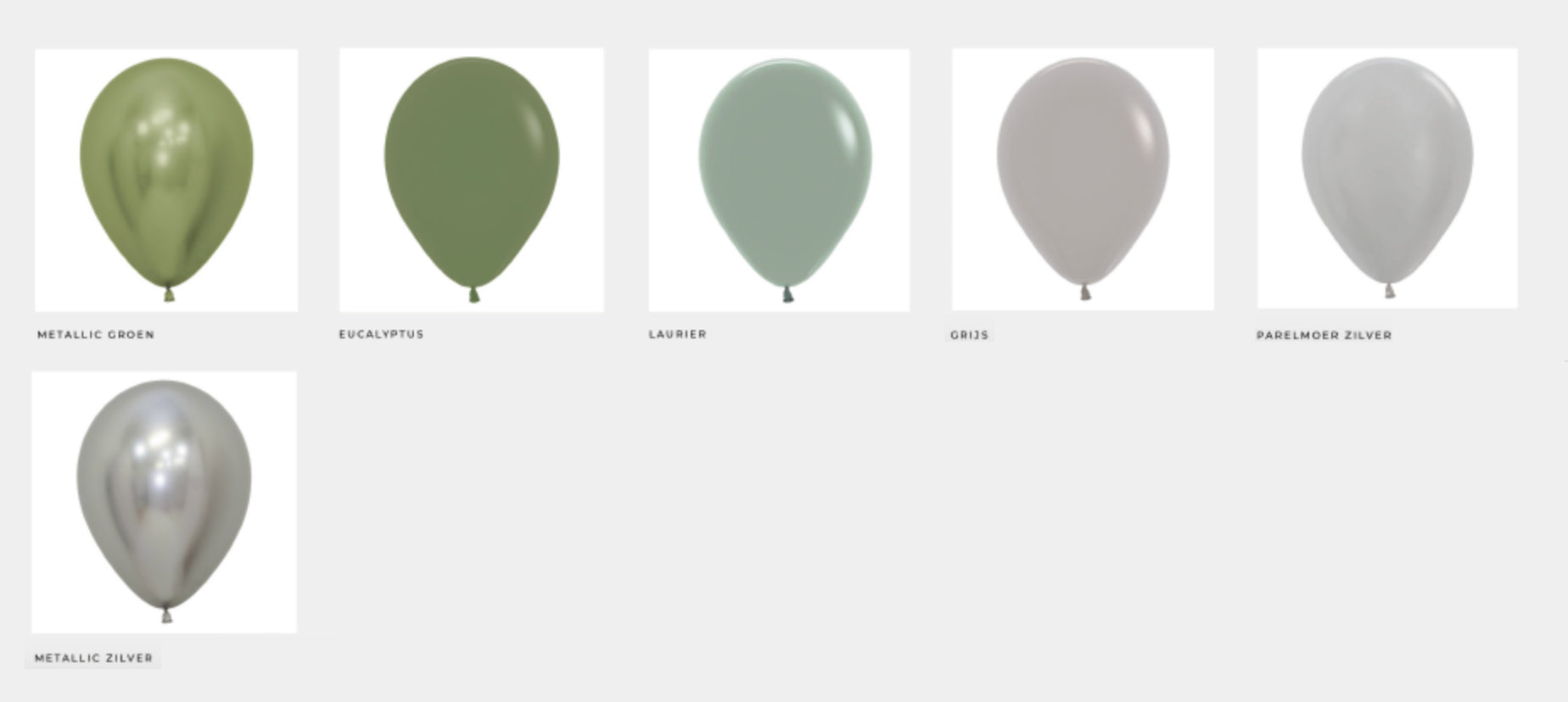 Mini ballonslinger taarttopper met zelf samengesteld kleurenpallet