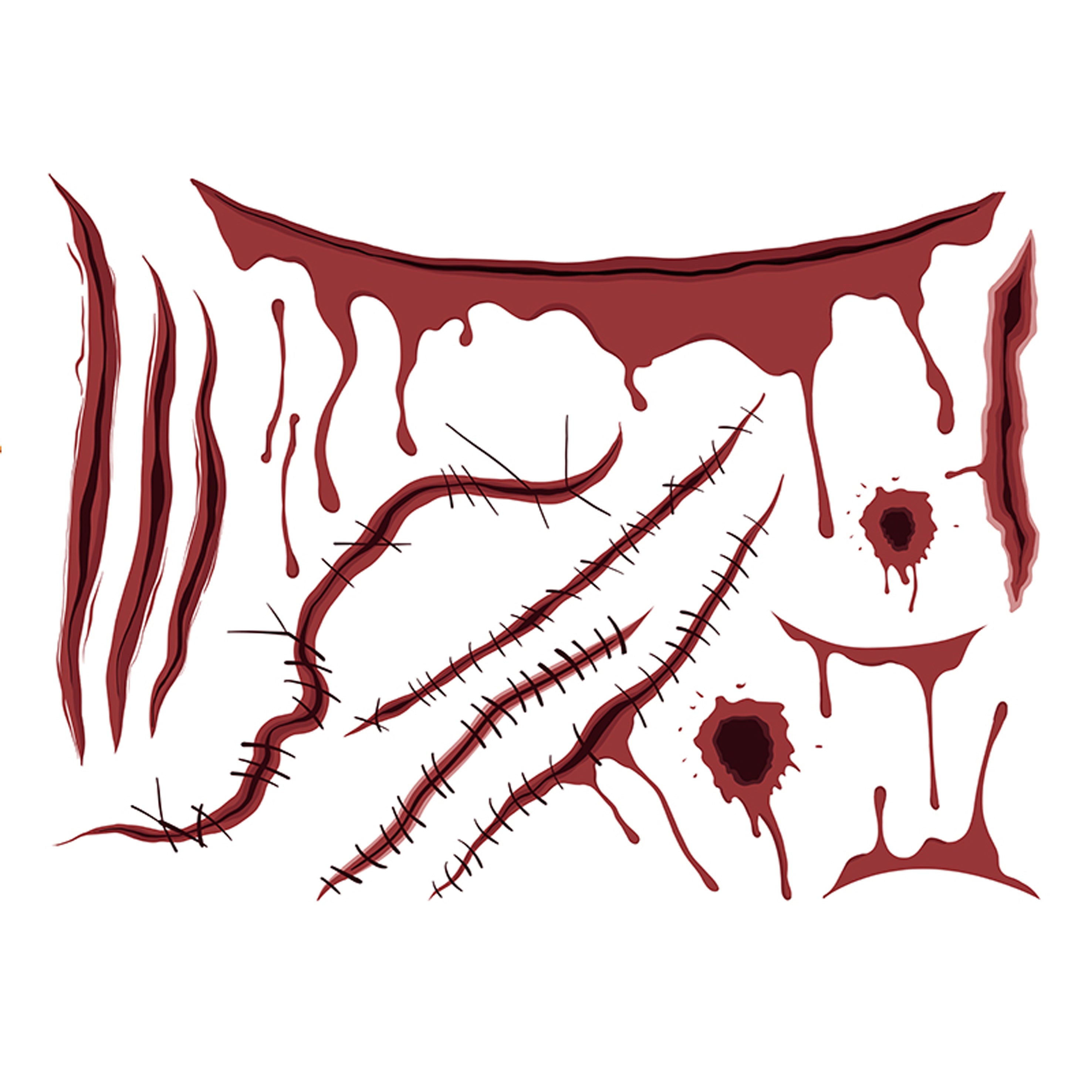 halloween tattoo bloed deco decoratie