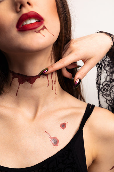 halloween tattoo bloed deco decoratie