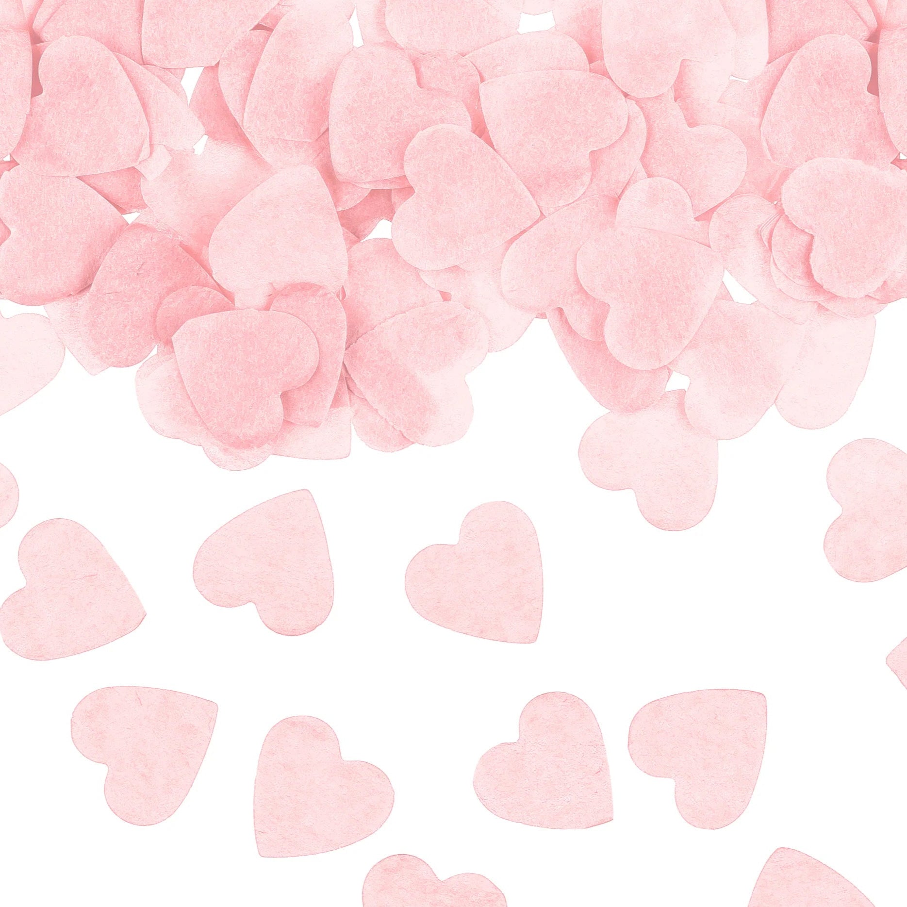 hartjes confetti licht roze feest deco decoratie valentijn hart liefde