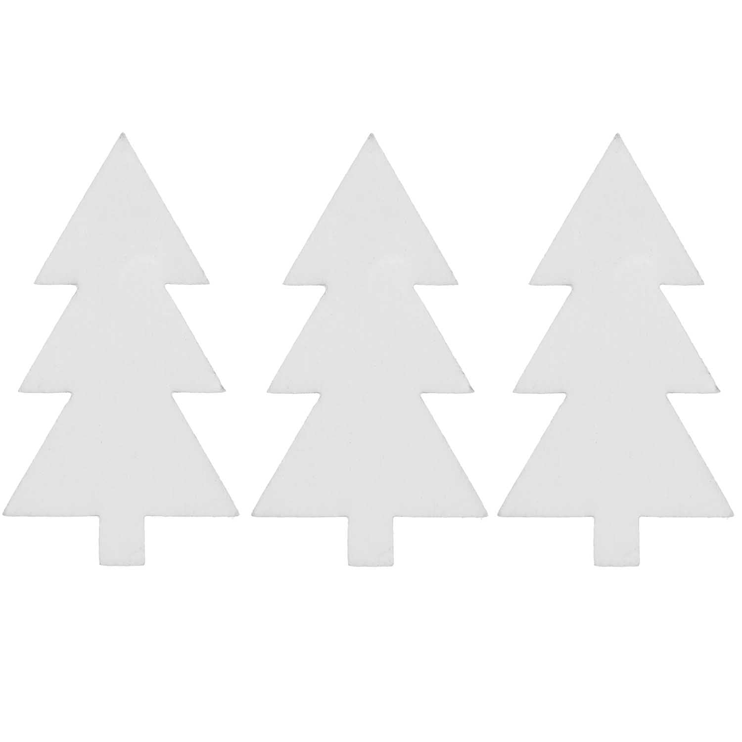 houten confetti witte kerstbomen