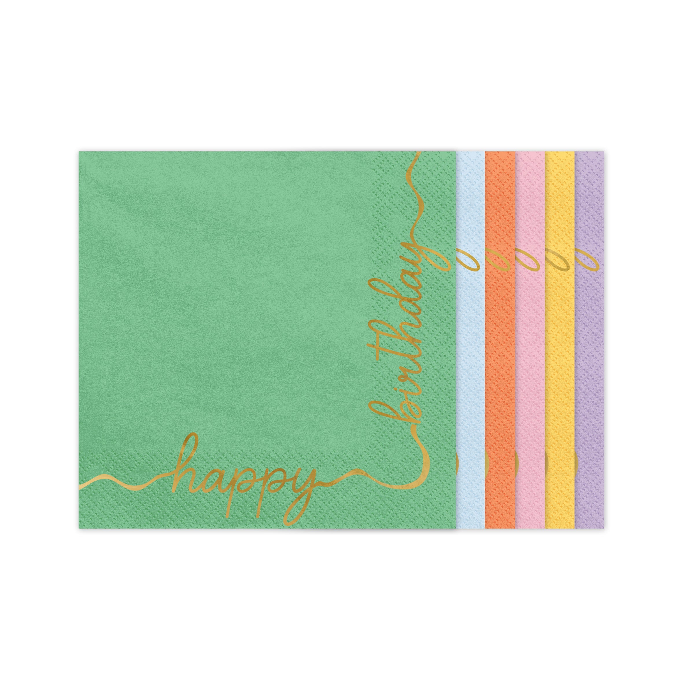 kleurrijke servetten happy birthday verjaardag feest deco decoratie