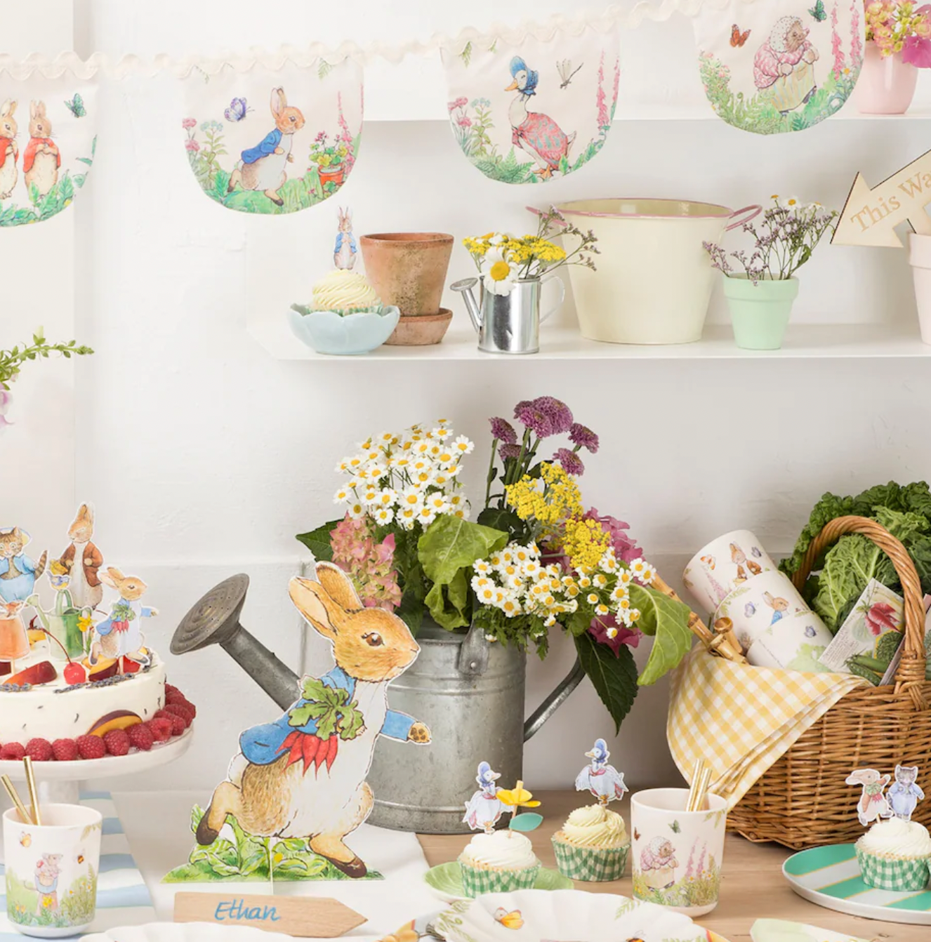 melamine berekers cups herbruikbaar pieter konijn peter rabbel cadeau feest baby