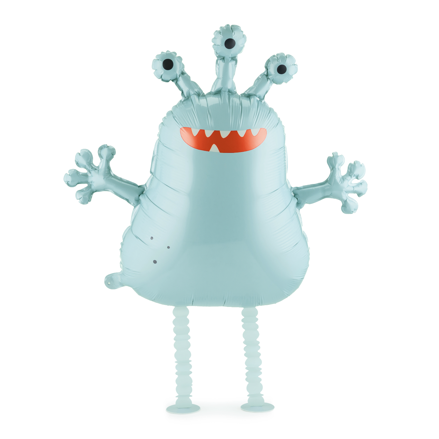 monster alien blauw mint munt folieballon ballon feestversiering verjaardag deco decoratie