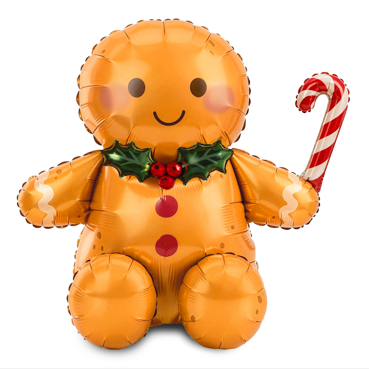 peperkoeken mannetje gingerbreadman ballon folieballon feest deco decoratie kerst kerstmis