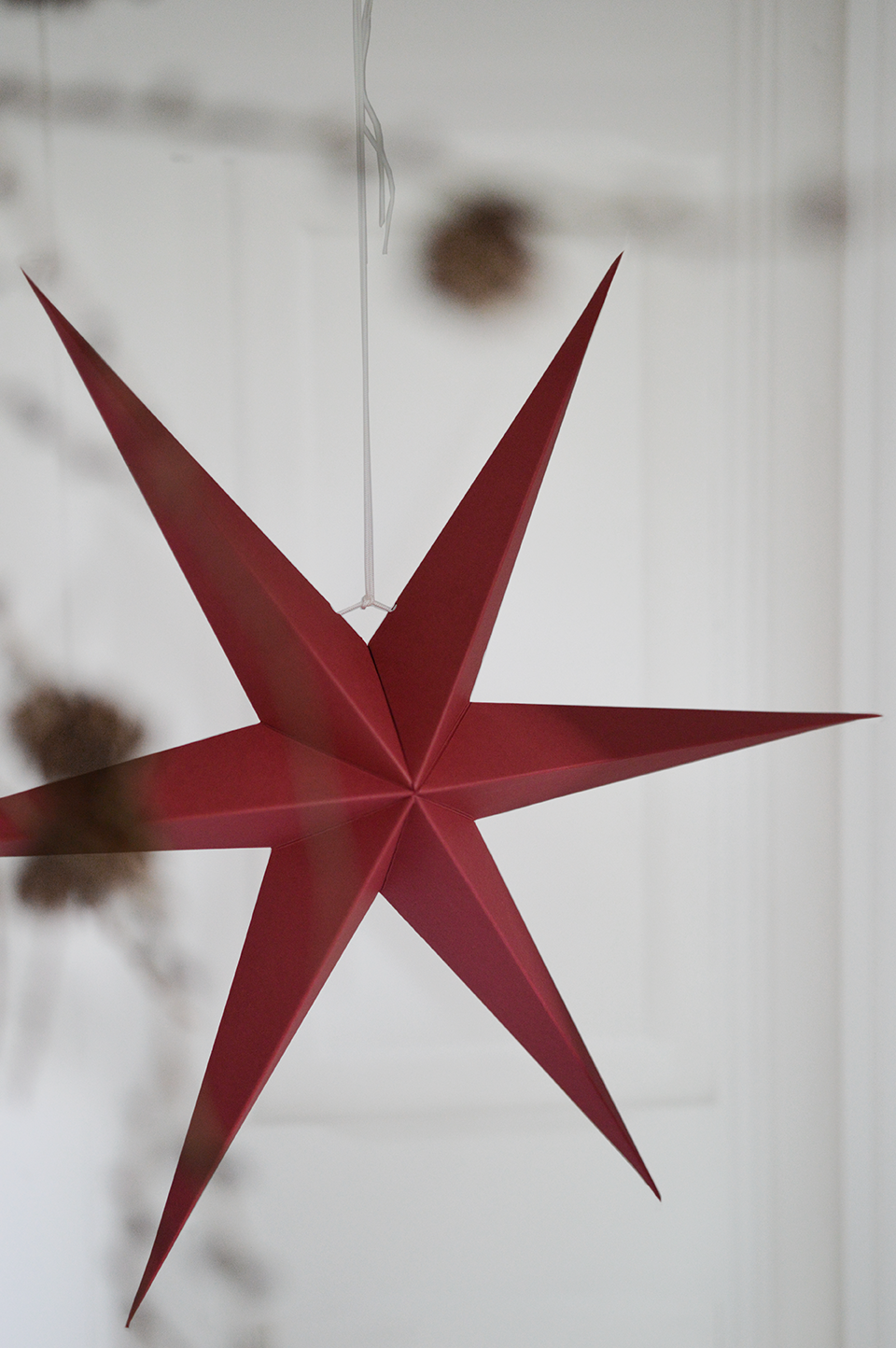 rode papieren luxe sterren 30cm 40cm Kerst deco winter Delight departement