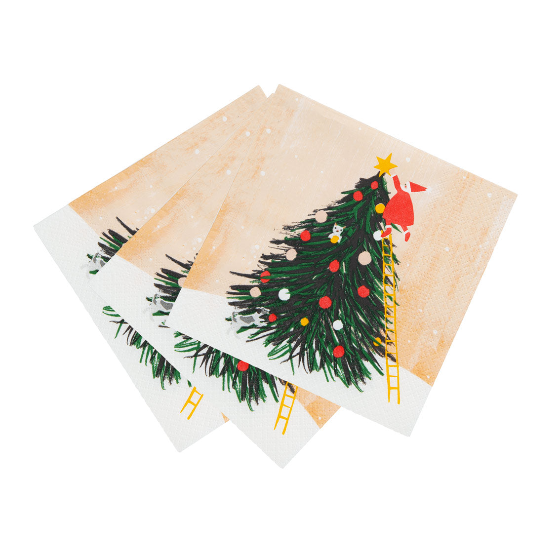 Servetten Kerstman Kerstmis Kerst Kerstboom feest decoratie tafel