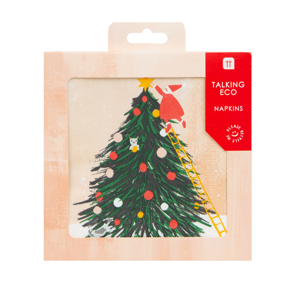 Servetten Kerstman Kerstmis Kerst Kerstboom feest decoratie tafel