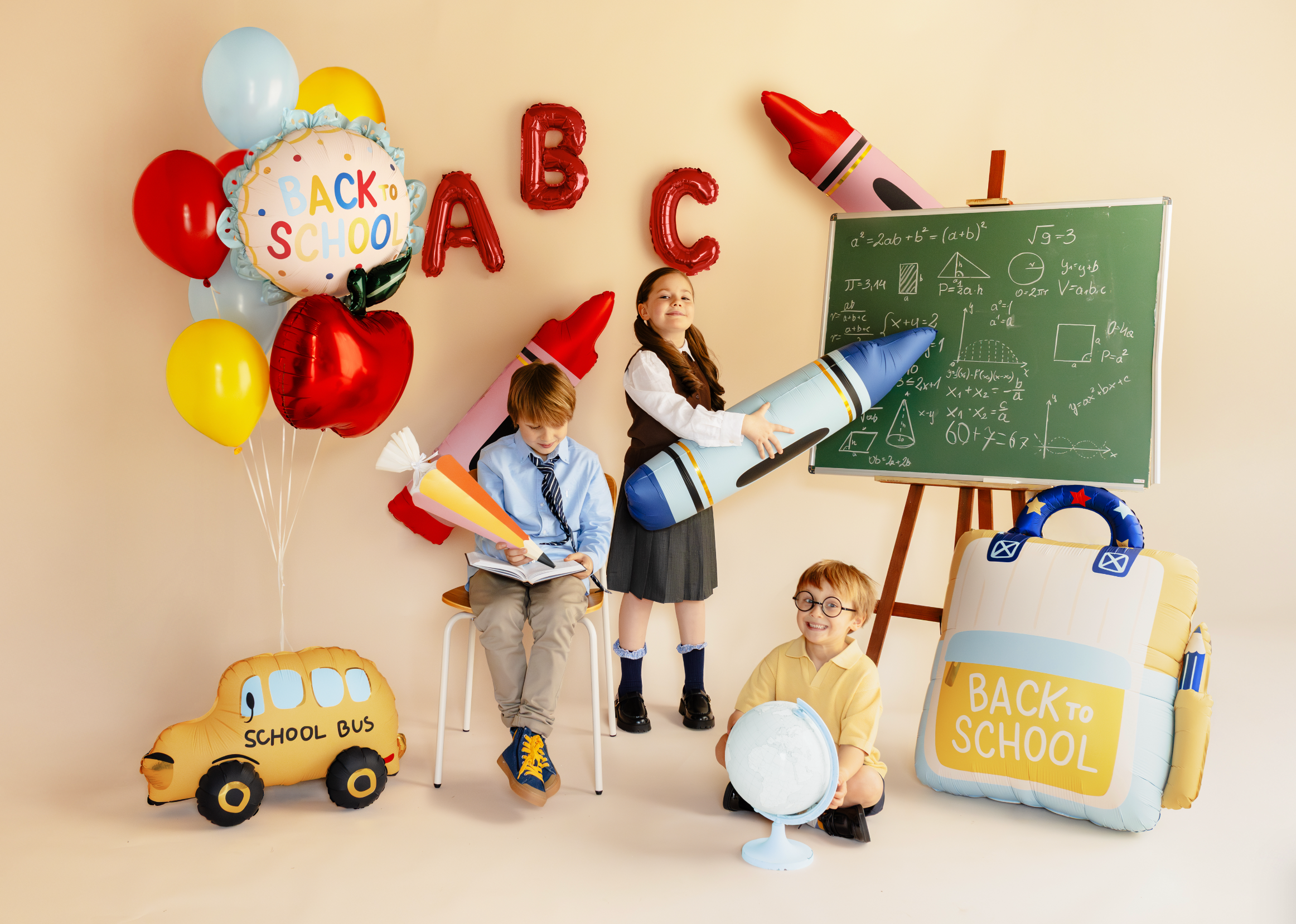 schooltas boekentas folieballon feest deco decoratie back to school 2