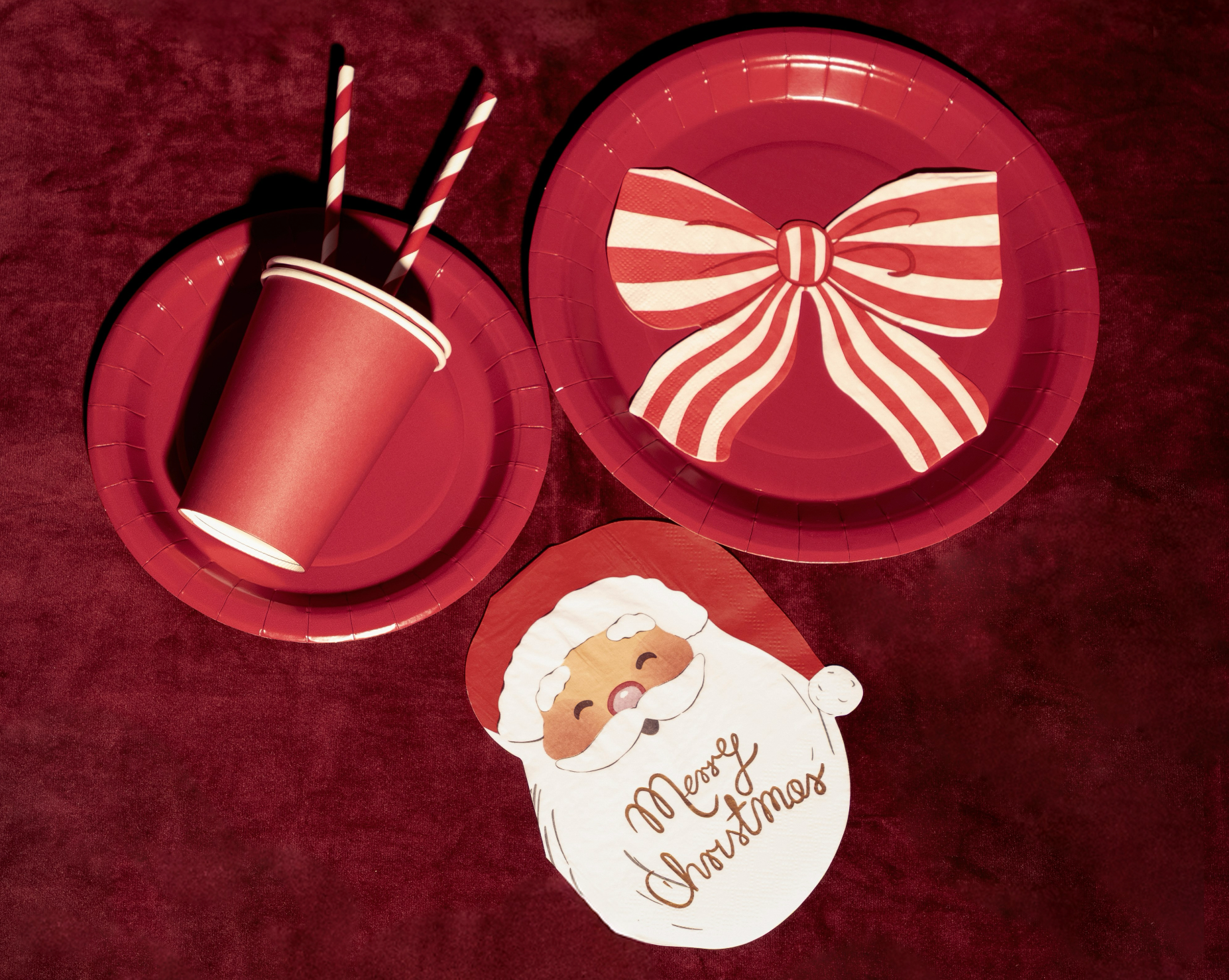 serevetten Kerstman merry christmas feest deco decoratie kerst