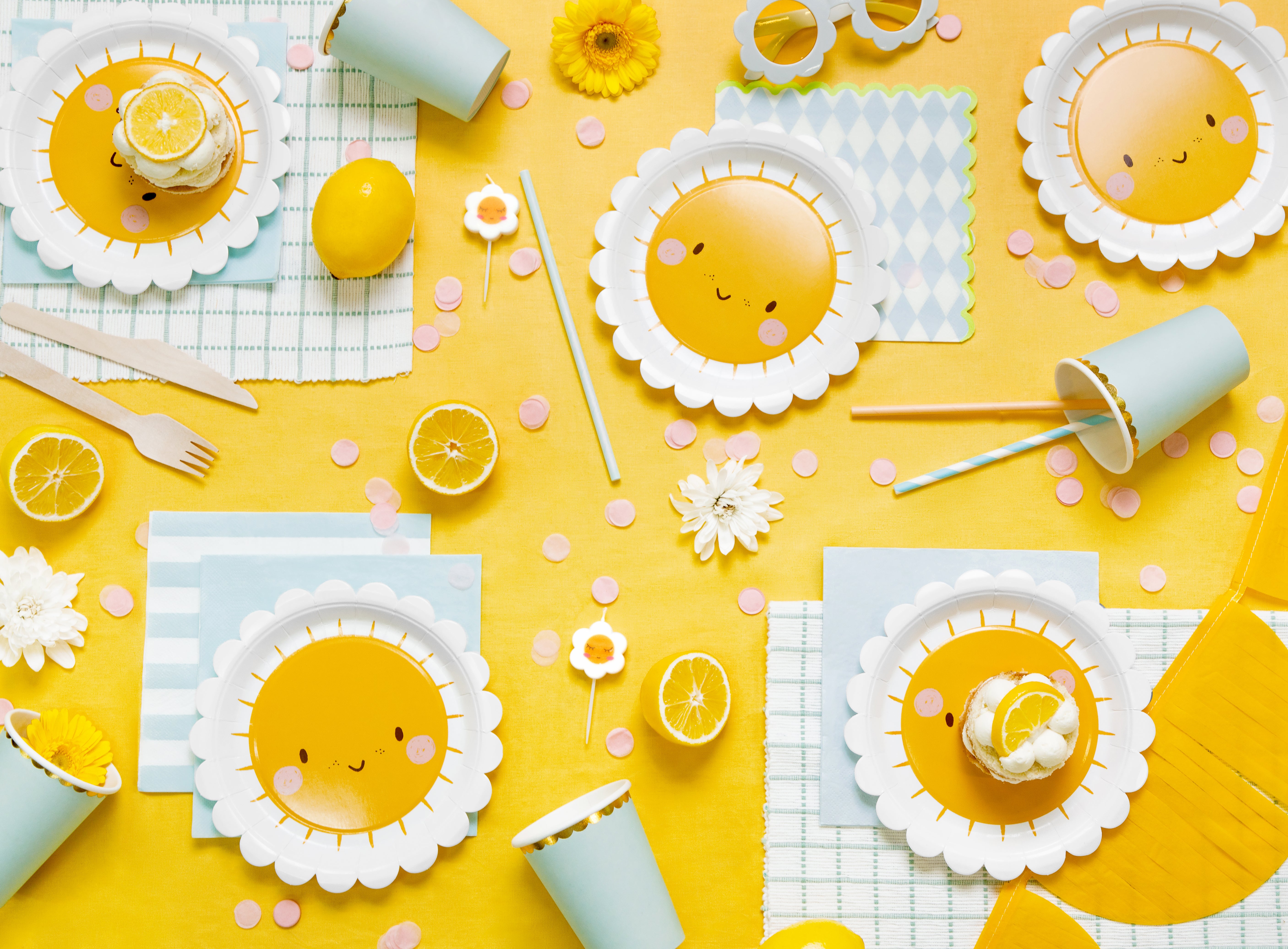 servetten blauw wit groen feest deco decoratie verjaardag pasen