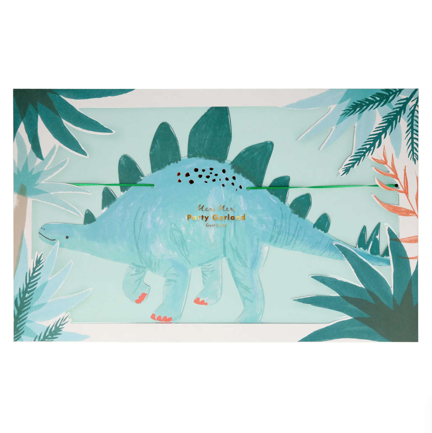 slinger dino feest verjaardag dinosaurus deco decoratie trex veloceraptor triceratops bladeren langnek