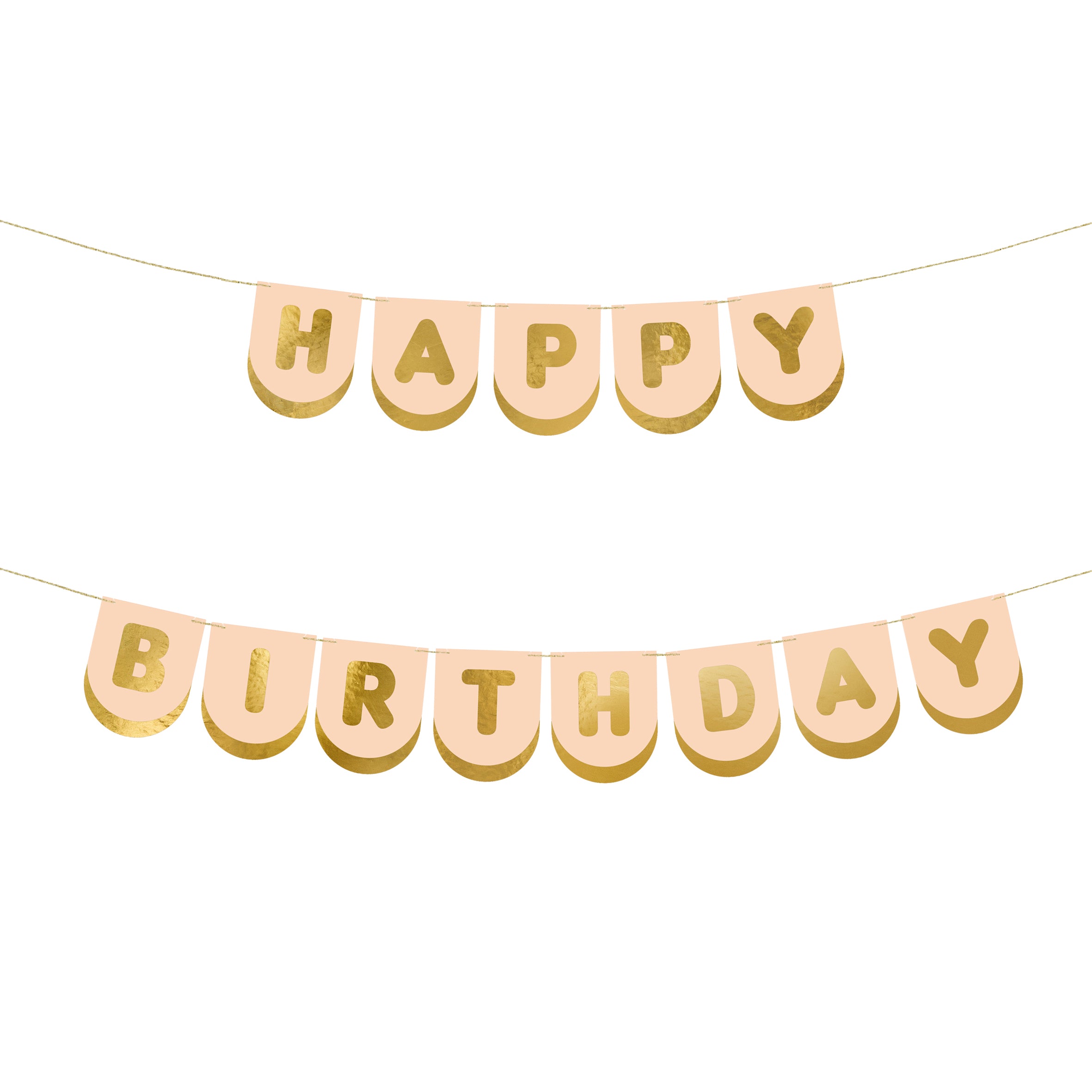 slinger happy birthday roze goud feest feestdeco decoratie verjaardag