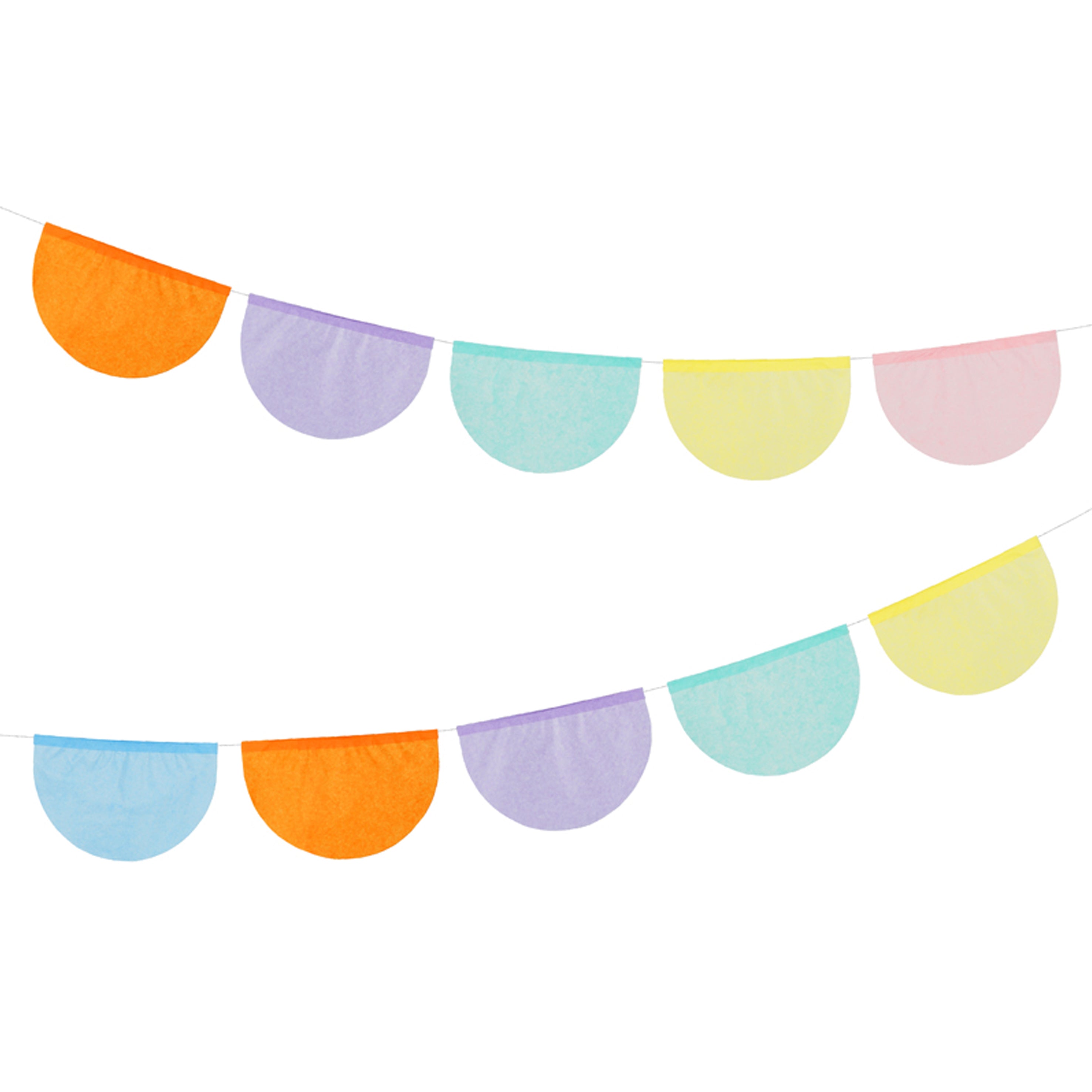 slinger tissue pastelkleuren