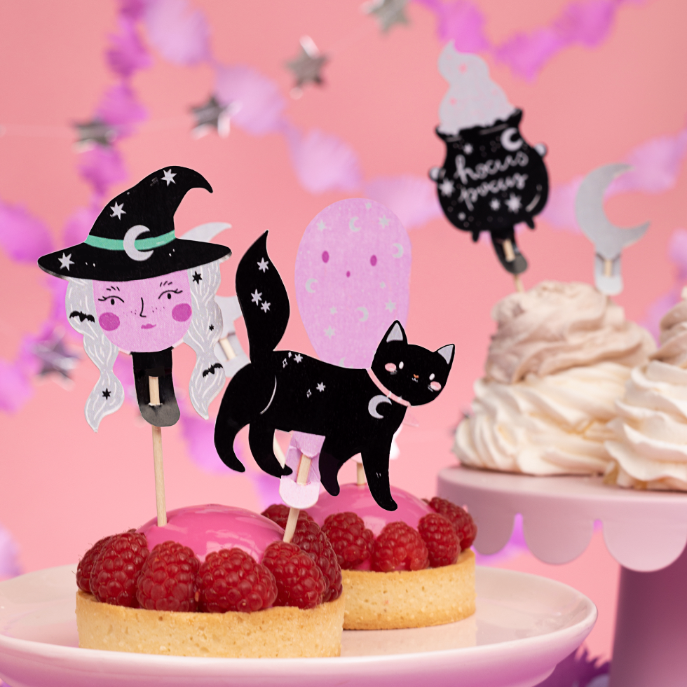 taart cake cupcake toppers halloween deco decoratie feest