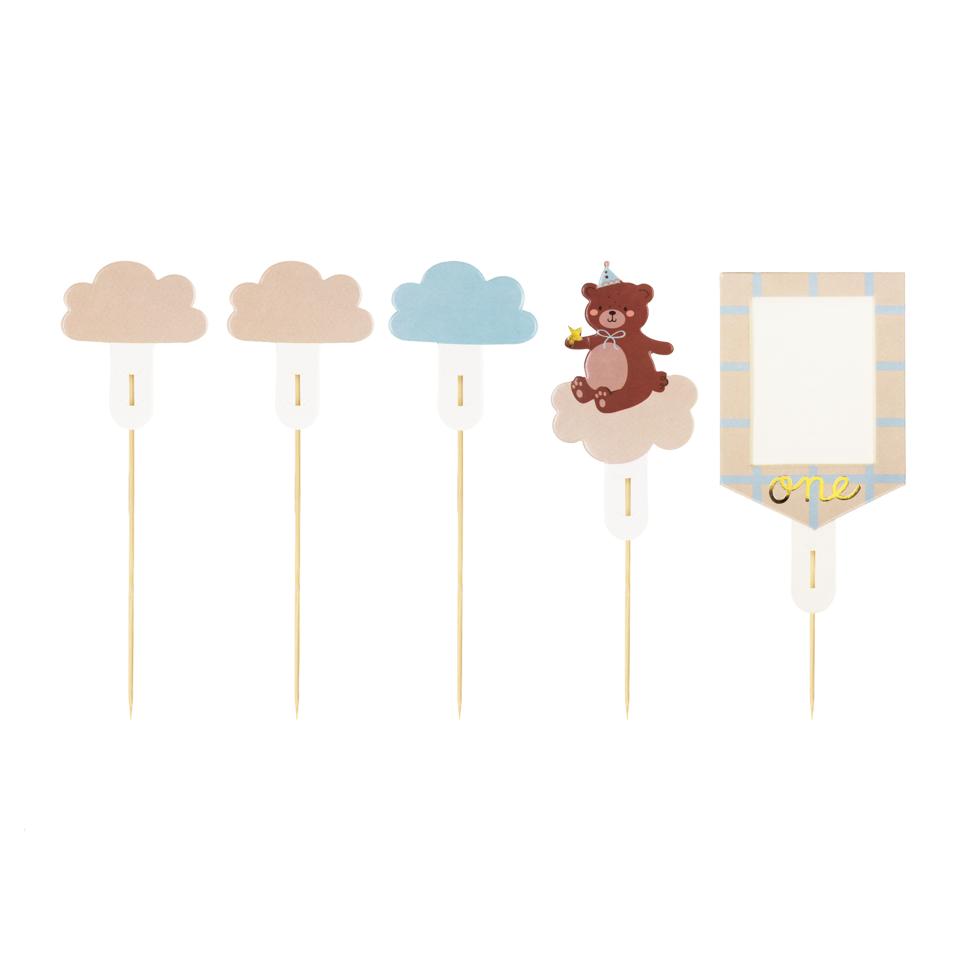 taarttopper eerste verjaardag beer feest deco decoratie